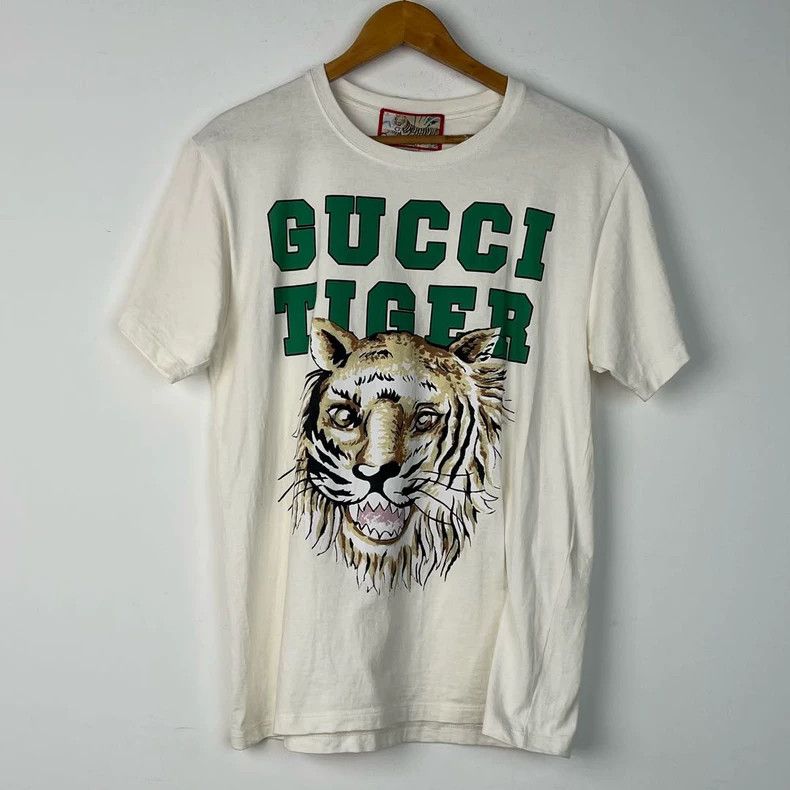 Gucci Gucci SS22 Tiger Print Straight Short Sleeve T-shirt 2503-N Size US XS / EU 42 / 0 - 1 Thumbnail