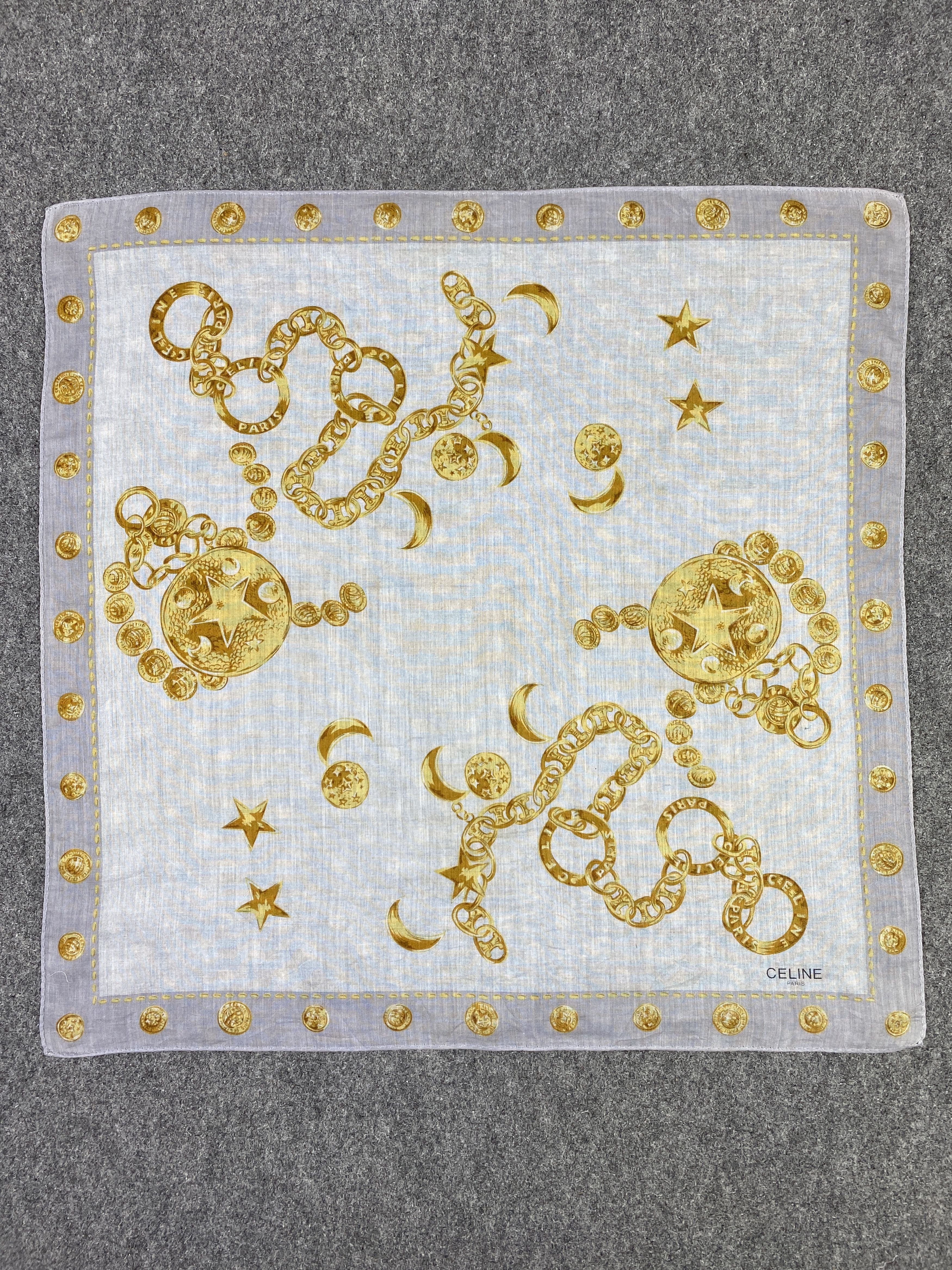 Celine Vintage Celine Handkerchief / Neckerchief KT0125 Size ONE SIZE - 4 Thumbnail
