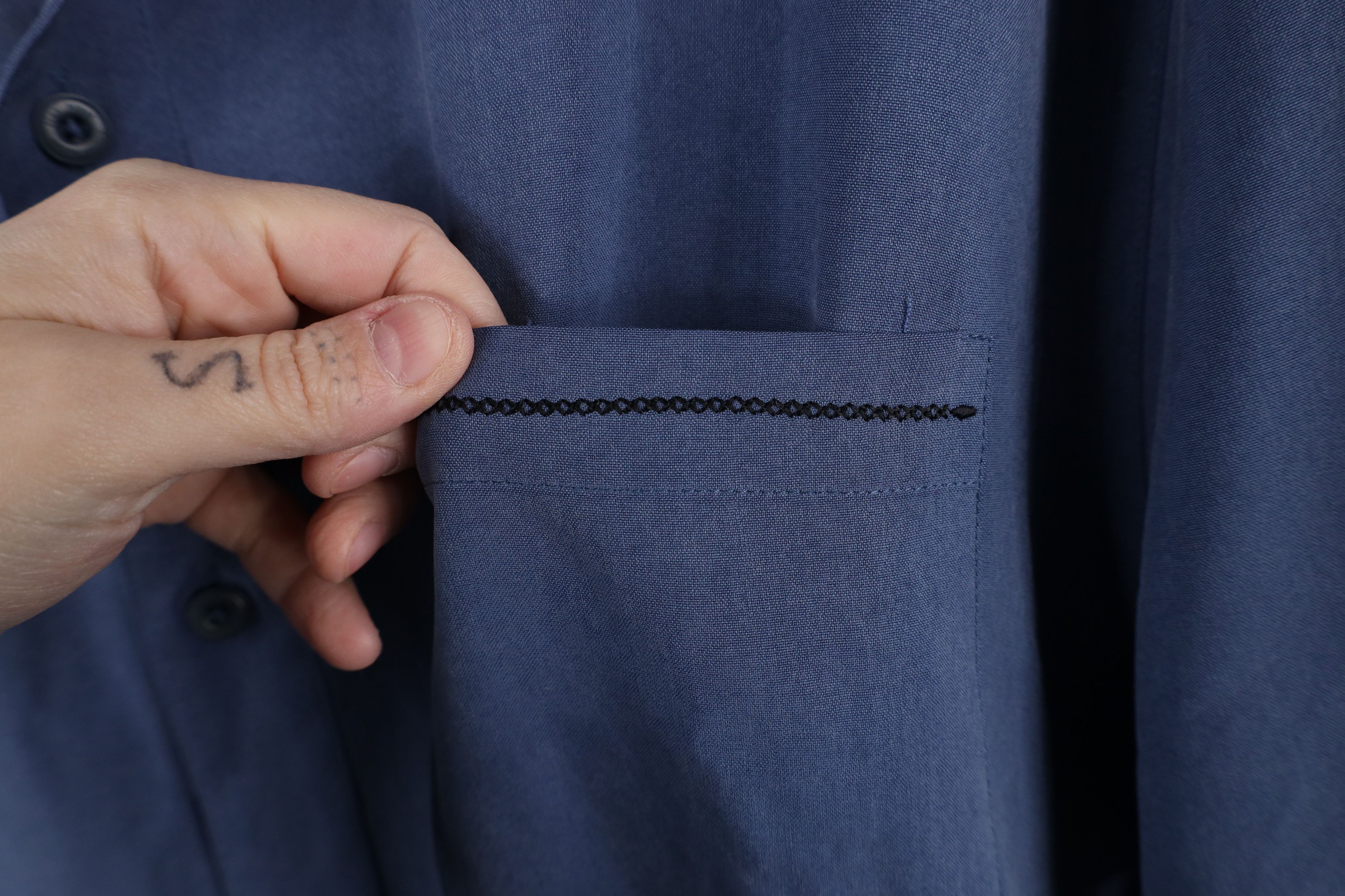 Nat Nast × Vintage Nat Nast Luxury Originals Geometric Silk Button Shirt Blue Size US XL / EU 56 / 4 - 5 Thumbnail