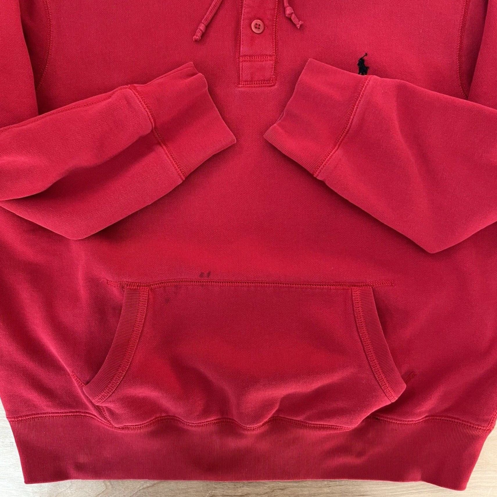 Polo Ralph Lauren VINTAGE Polo Ralph Lauren Hoodie XL Red 90s New York Streetwear RRL Mens Hoodie Size US XL / EU 56 / 4 - 5 Thumbnail