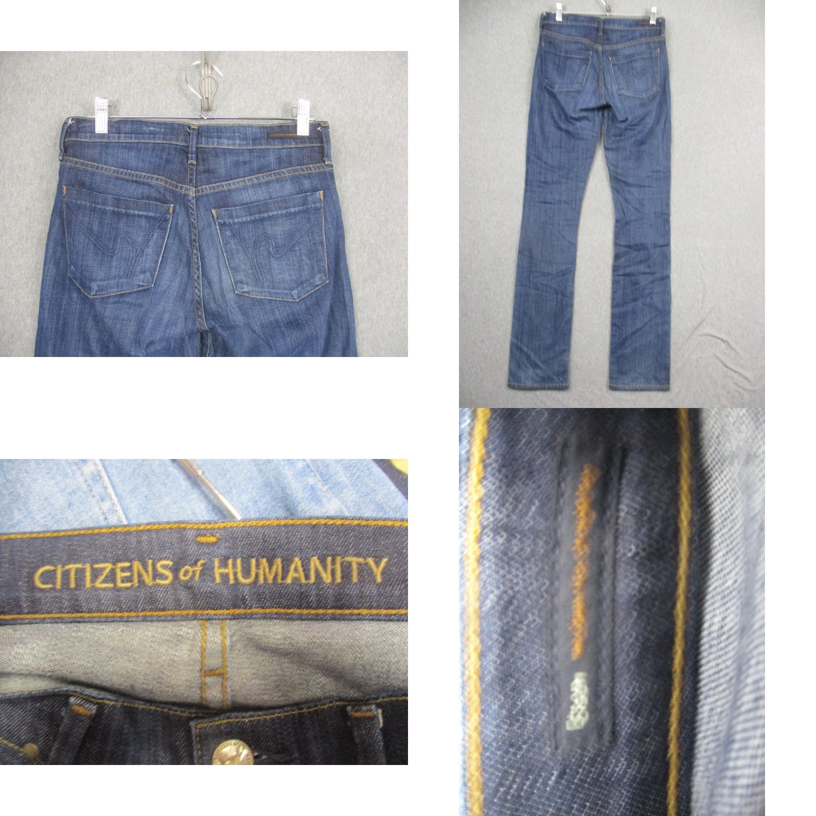 Citizens Of Humanity Citizens Of Humanity Jeans Mens 27x34 Straight Leg Stretch Denim Low Rise USA Size US 27 - 8 Thumbnail