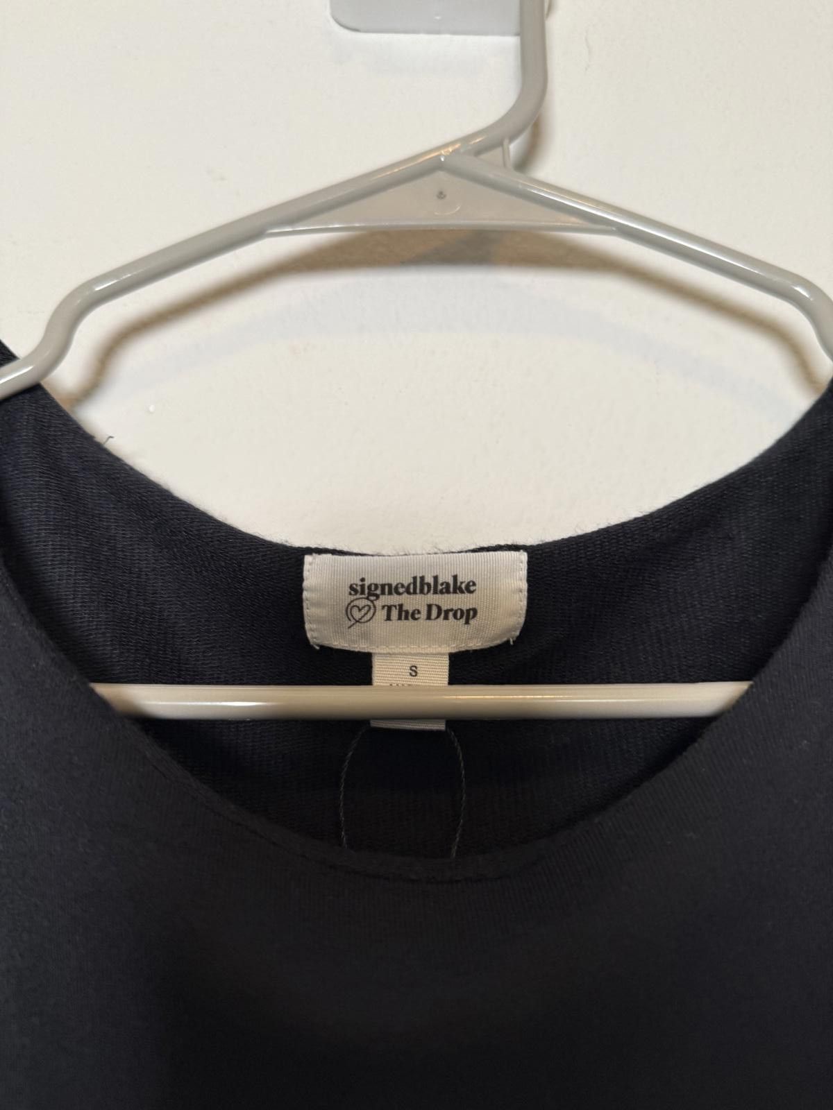 Other Modern Shoulder Pad Basic Black Long Sleeve Fitted Tee Size S / US 4 / IT 40 - 3 Thumbnail
