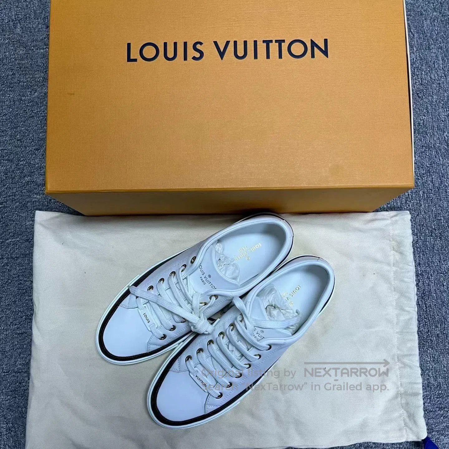 Louis Vuitton louis vuitton white low. Size US 7.5 / EU 40-41 - 1 Thumbnail