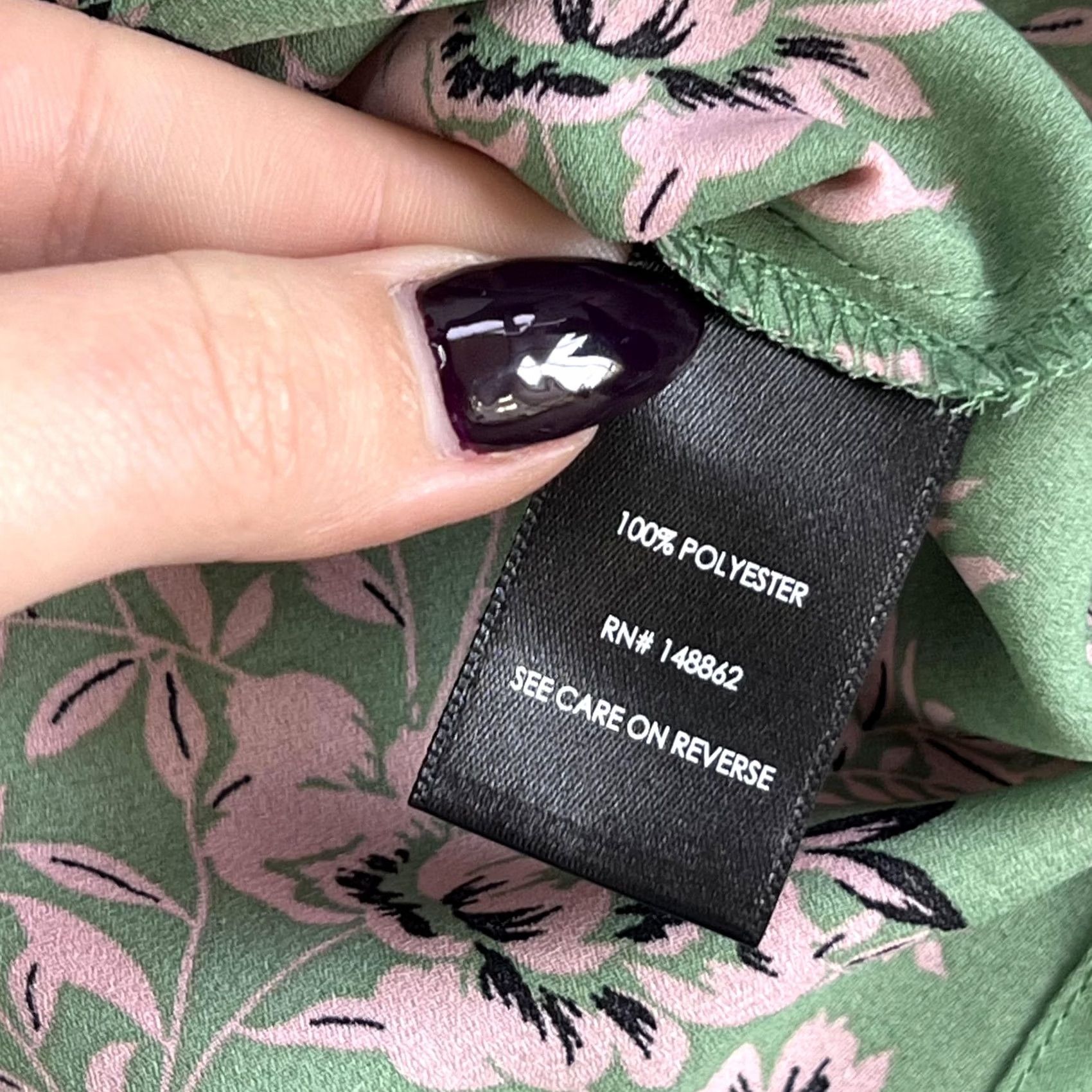 Torrid Torrid Blouse Womens 0 Plus Green Floral Zip Front V Neck Cap Sleeve Top Size XS / US 0-2 / IT 36-38 - 4 Thumbnail