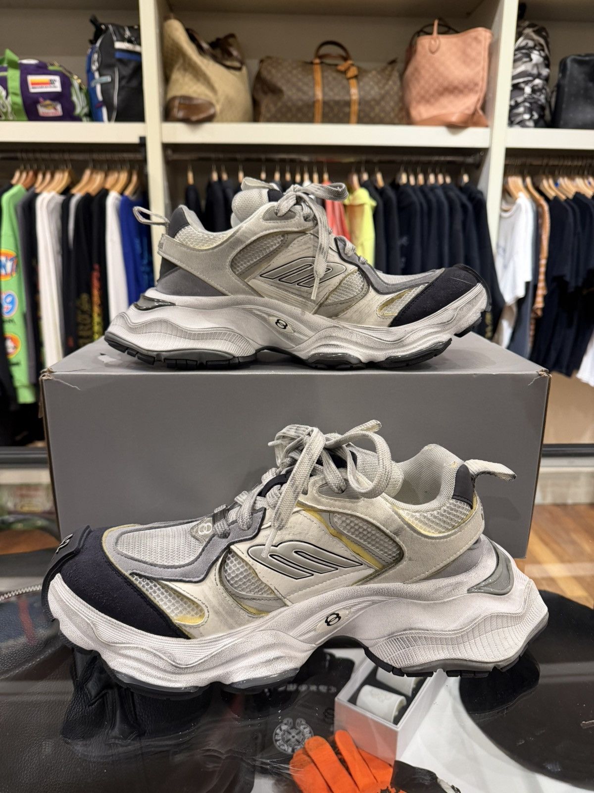 Balenciaga Balenciaga Cargo Sneakers - Grey Size US 9 / EU 42 - 2 Thumbnail
