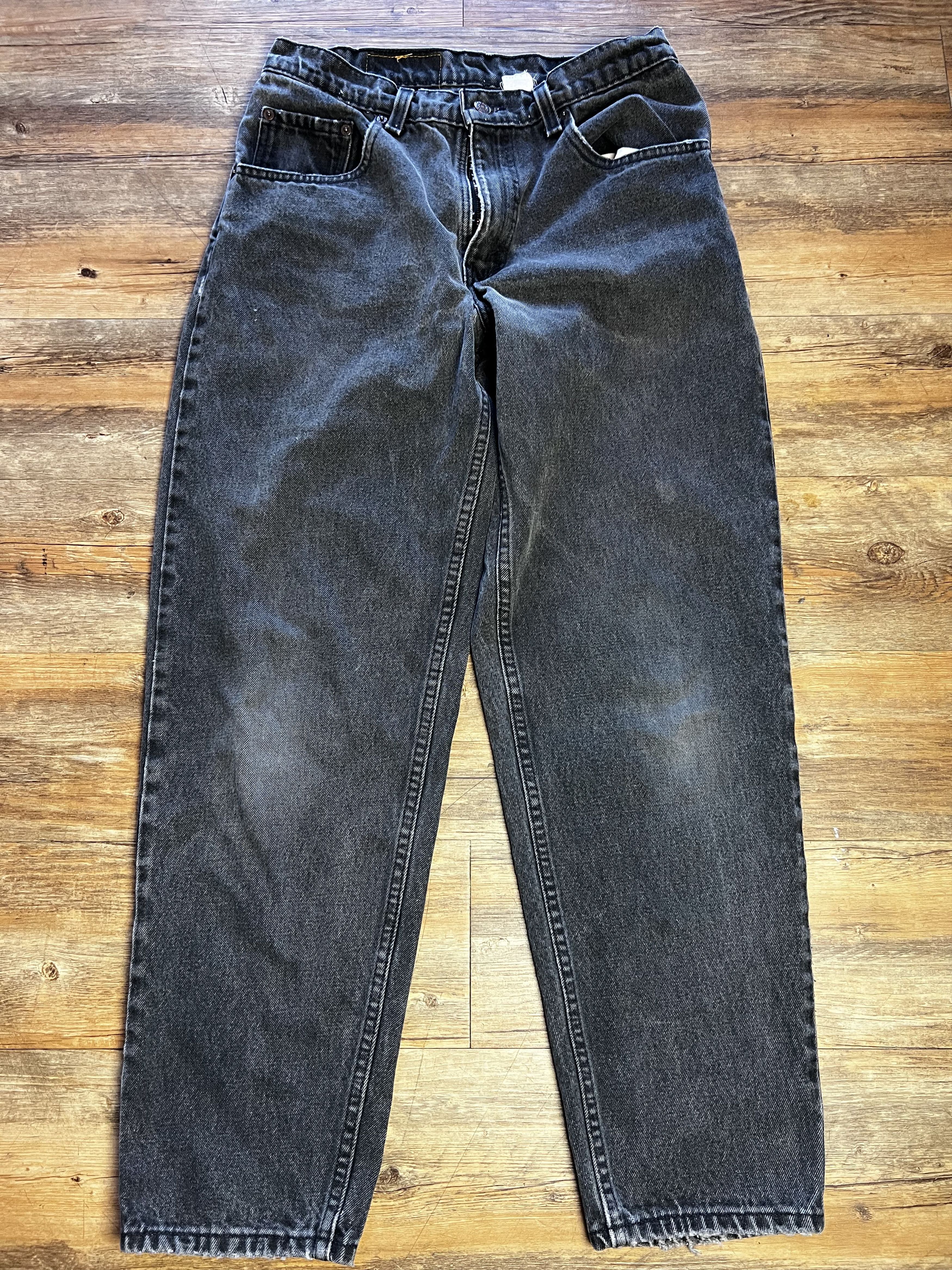 Levi's Vintage 560 Black Levi's Loose Fit Tapered Leg Denim Jeans Size US 30 / EU 46 - 2 Thumbnail