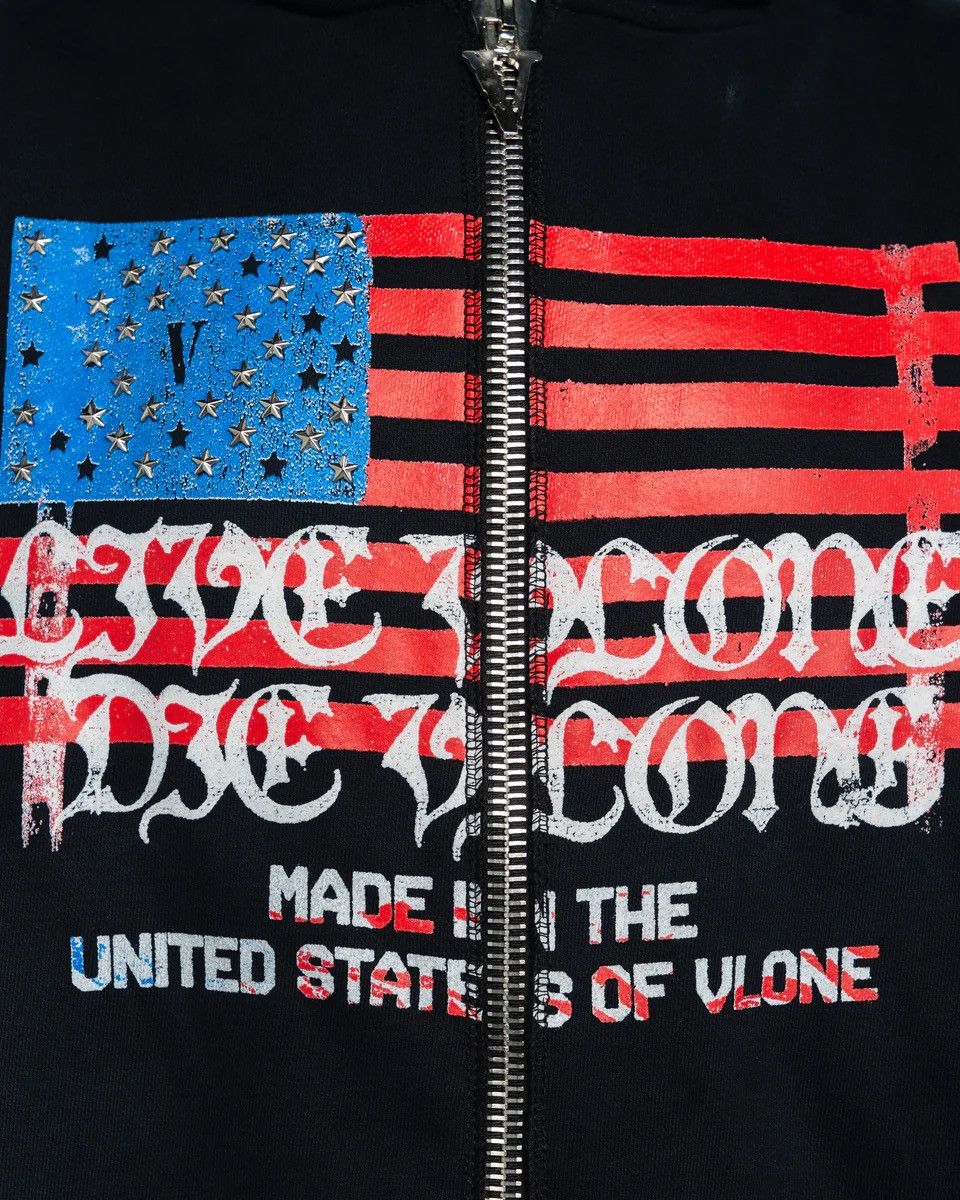 Vlone Vlone Flag Zip Up Hoodie Size US XL / EU 56 / 4 - 5 Thumbnail