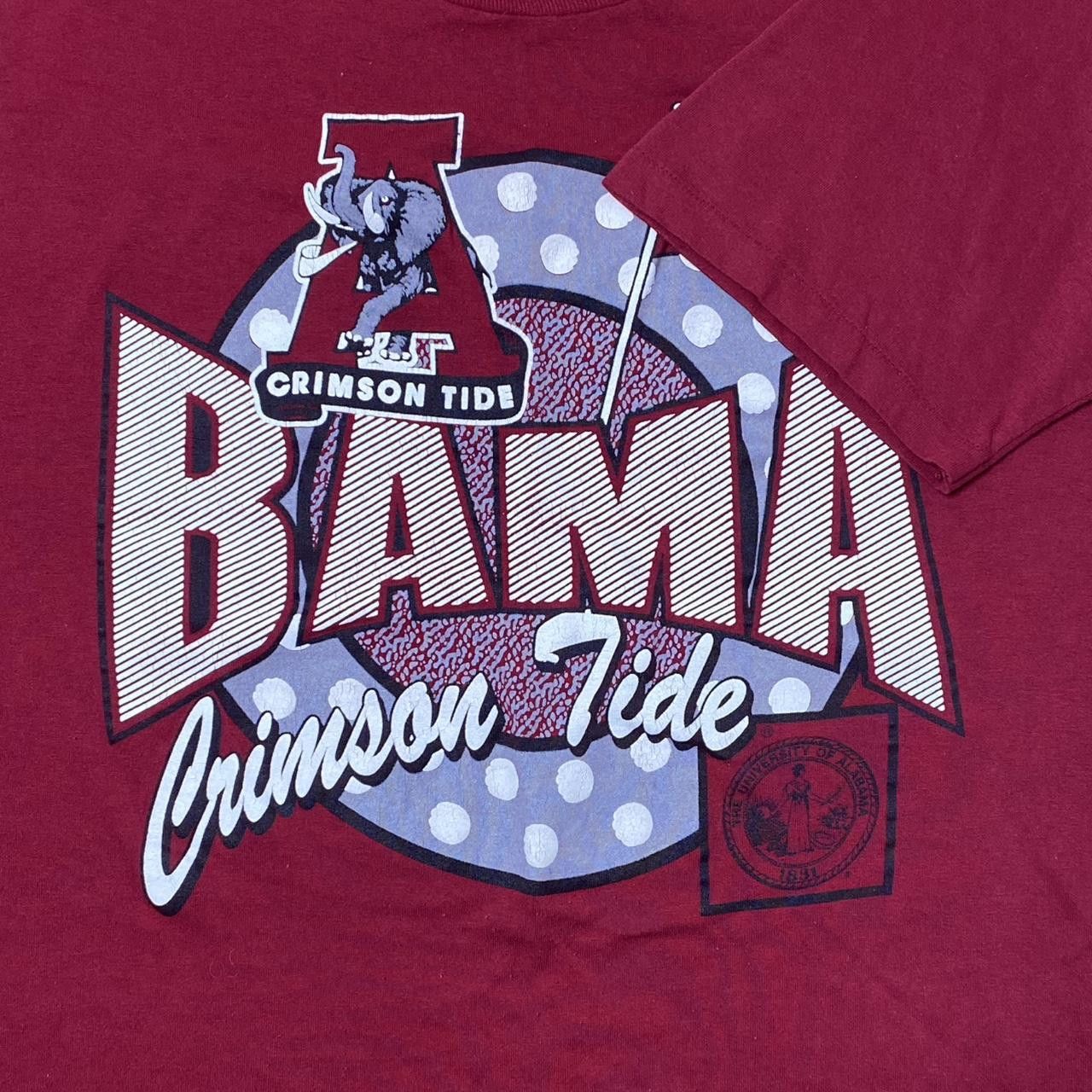 Jerzees Vintage University of AL Burgundy College Tee Size Large Size US L / EU 52-54 / 3 - 3 Thumbnail