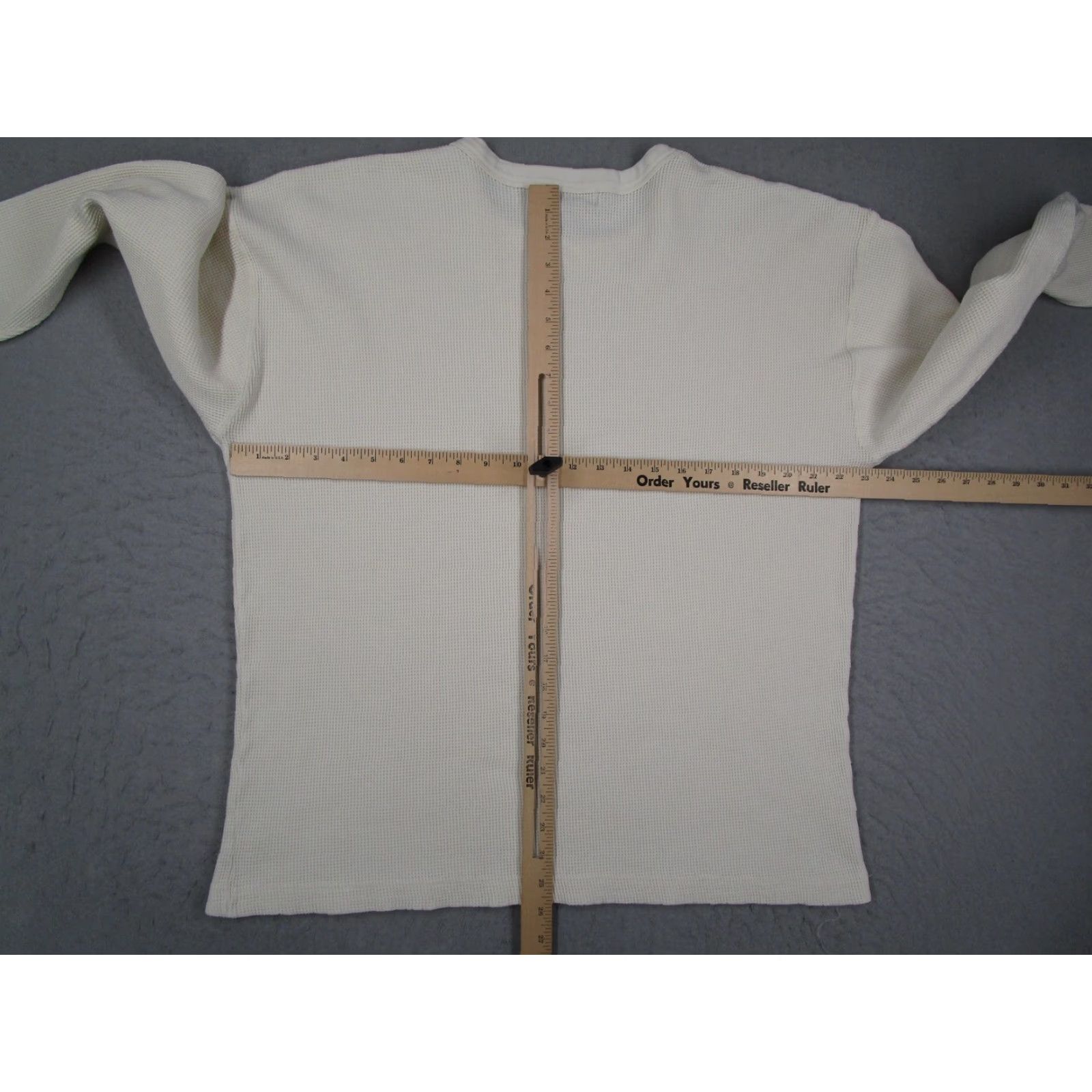 Abercrombie & Fitch VINTAGE Abercrombie & Fitch Shirt Mens Off Large White Thermal Long Sleeve Waffle Y2K Size US L / EU 52-54 / 3 - 5 Thumbnail