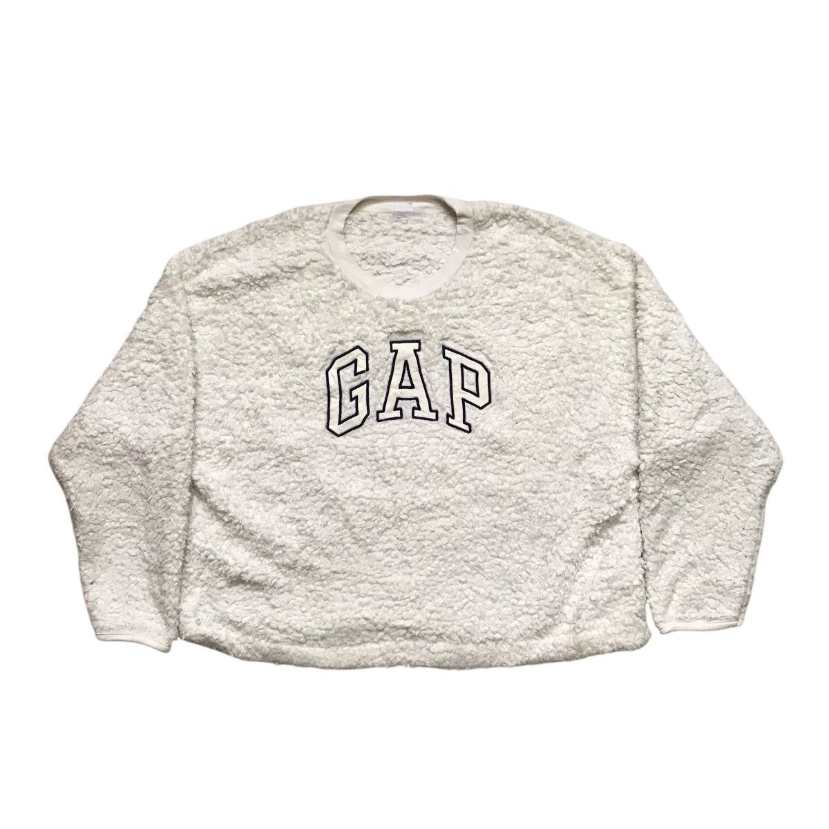 Gap × Vintage Vintage Gap Fur Fleece Cropped Jacket Size US L / EU 52-54 / 3 - 1 Thumbnail