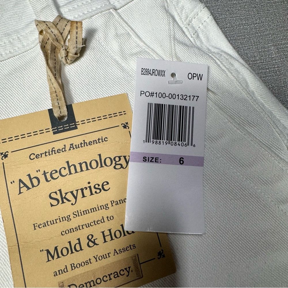 Other NWT New Democracy AB Technology Skyrise Barrel Leg White Je Size 28" / US 6 / IT 42 - 7 Thumbnail