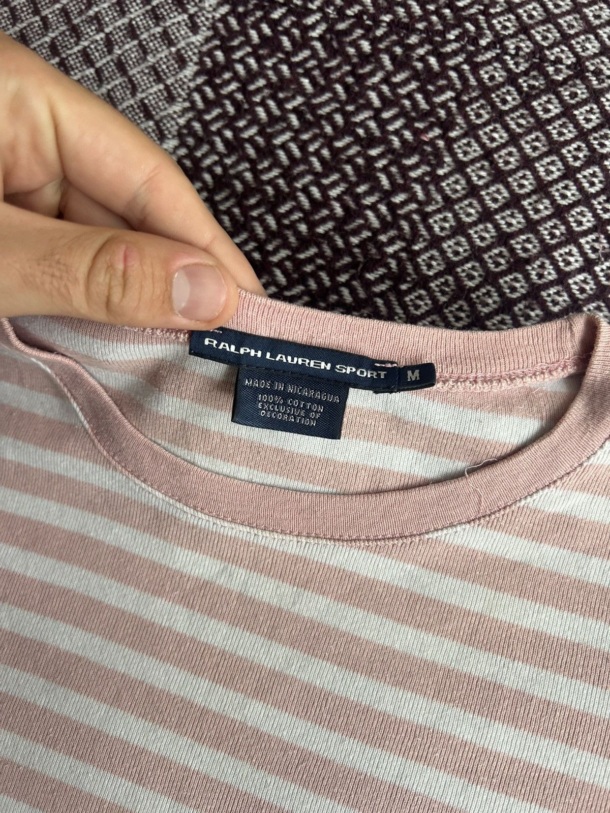 Polo Ralph Lauren Vintage Striped T-shirt Babe Style Women Y2K Streetwear Sz M Size M / US 6-8 / IT 42-44 - 4 Thumbnail