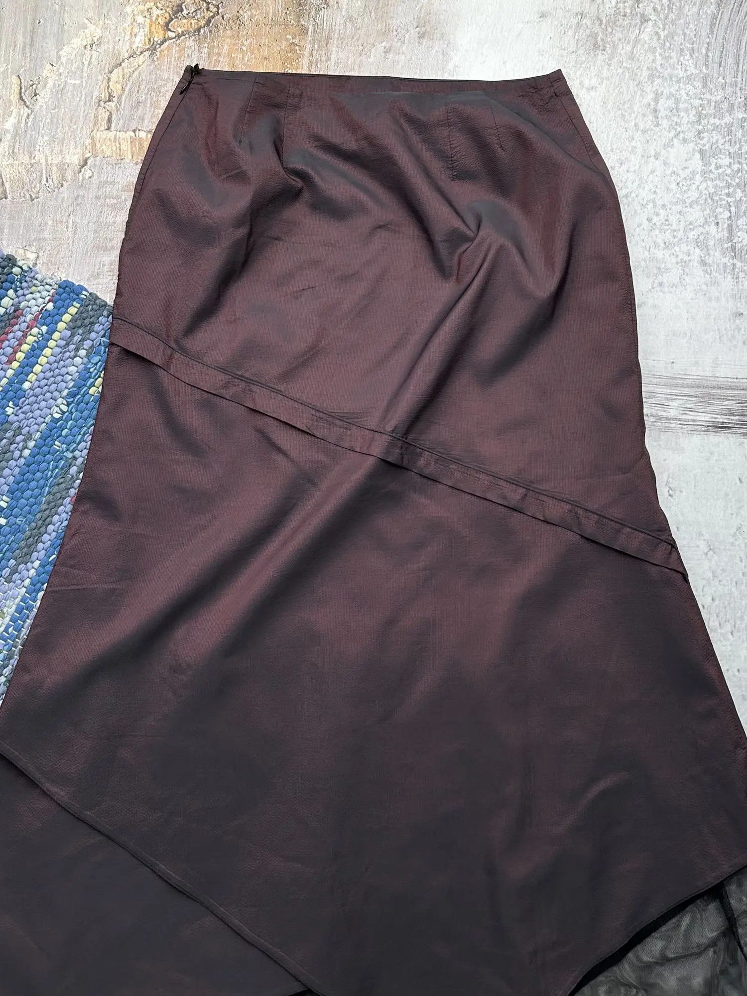 Vintage Vintage Flare Maxi Skirt A25D15(152) Size 27" / US 4 / IT 40 - 2 Thumbnail