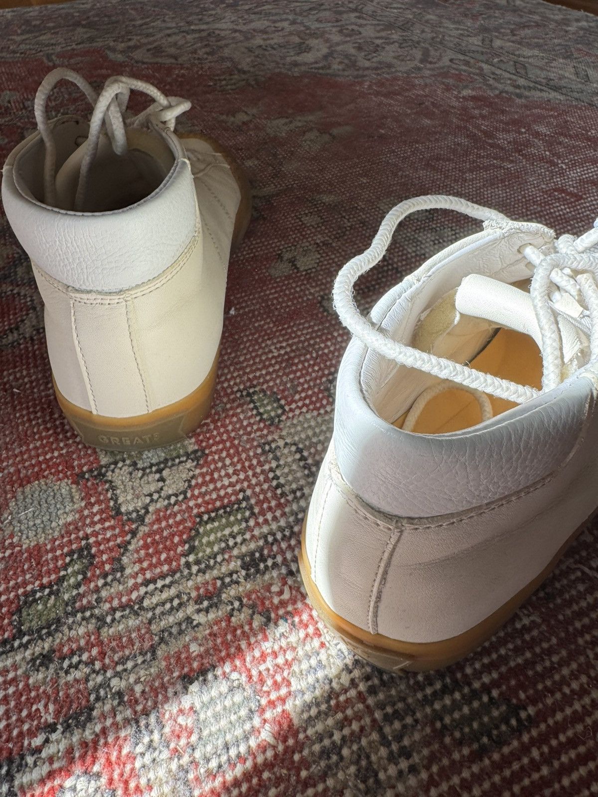 Greats Wooster Mid Leather - Blanco Gum Size US 9.5 / EU 42-43 - 3 Thumbnail