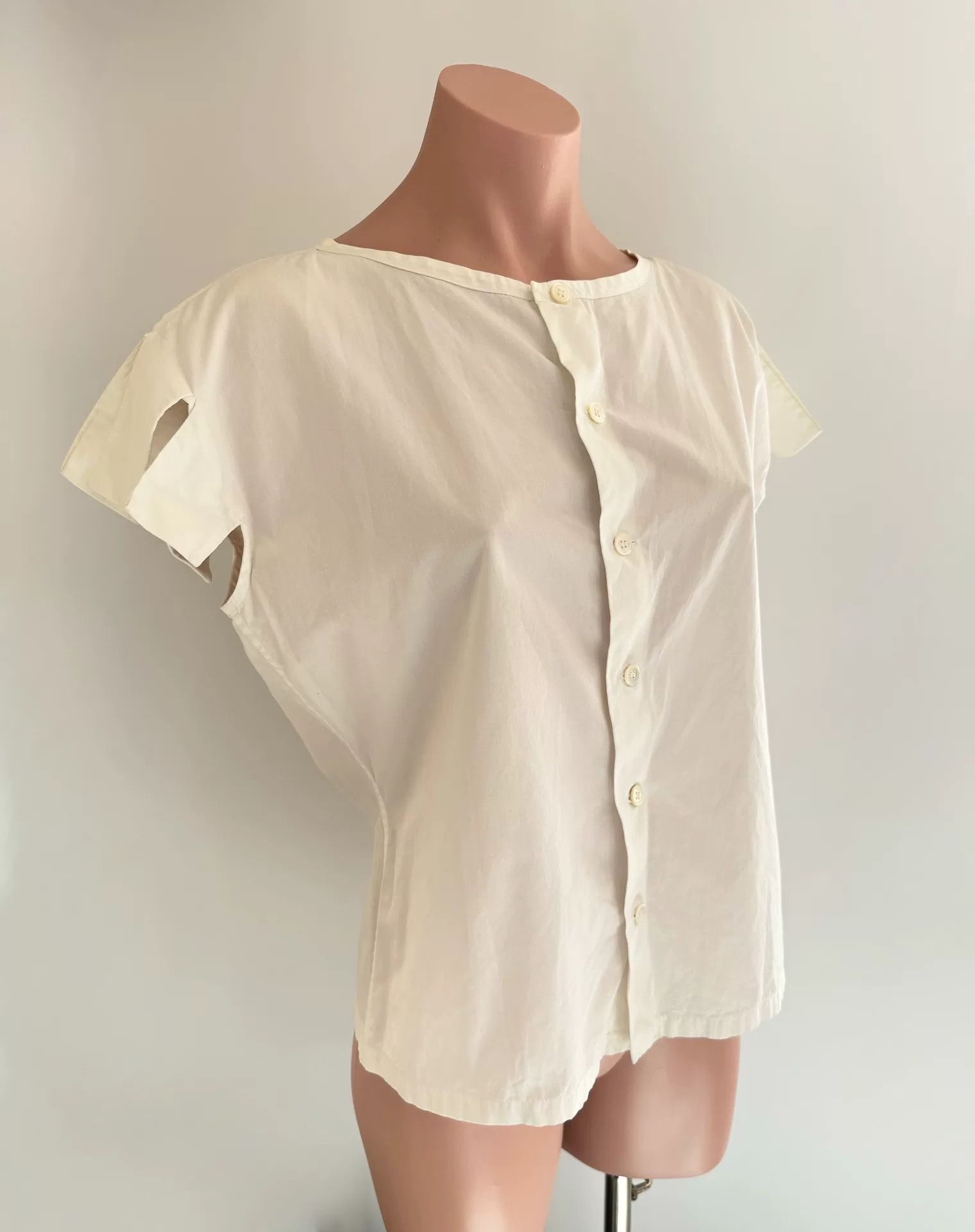 Y's Yohji Yamamoto Short Sleeve Blouse Size M / US 6-8 / IT 42-44 - 1 Thumbnail