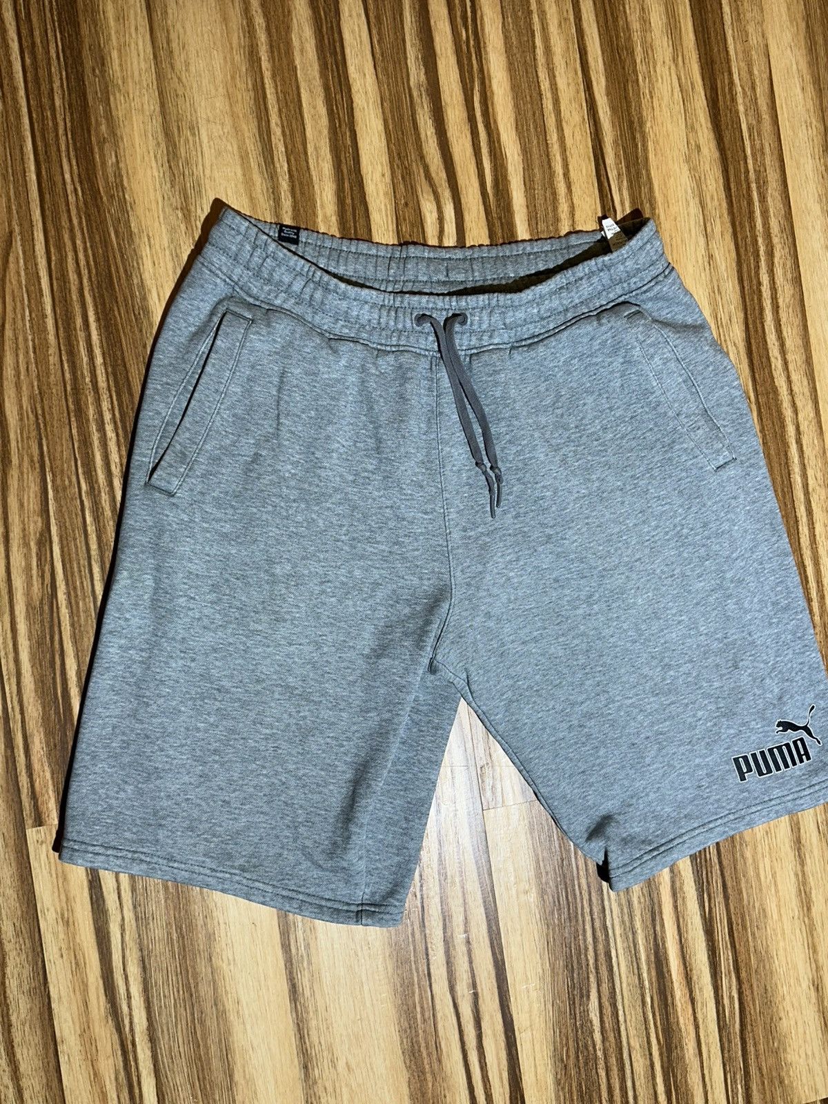 Puma PUMA Men's Athletic Gray Shorts Size US 30 / EU 46 - 2 Thumbnail
