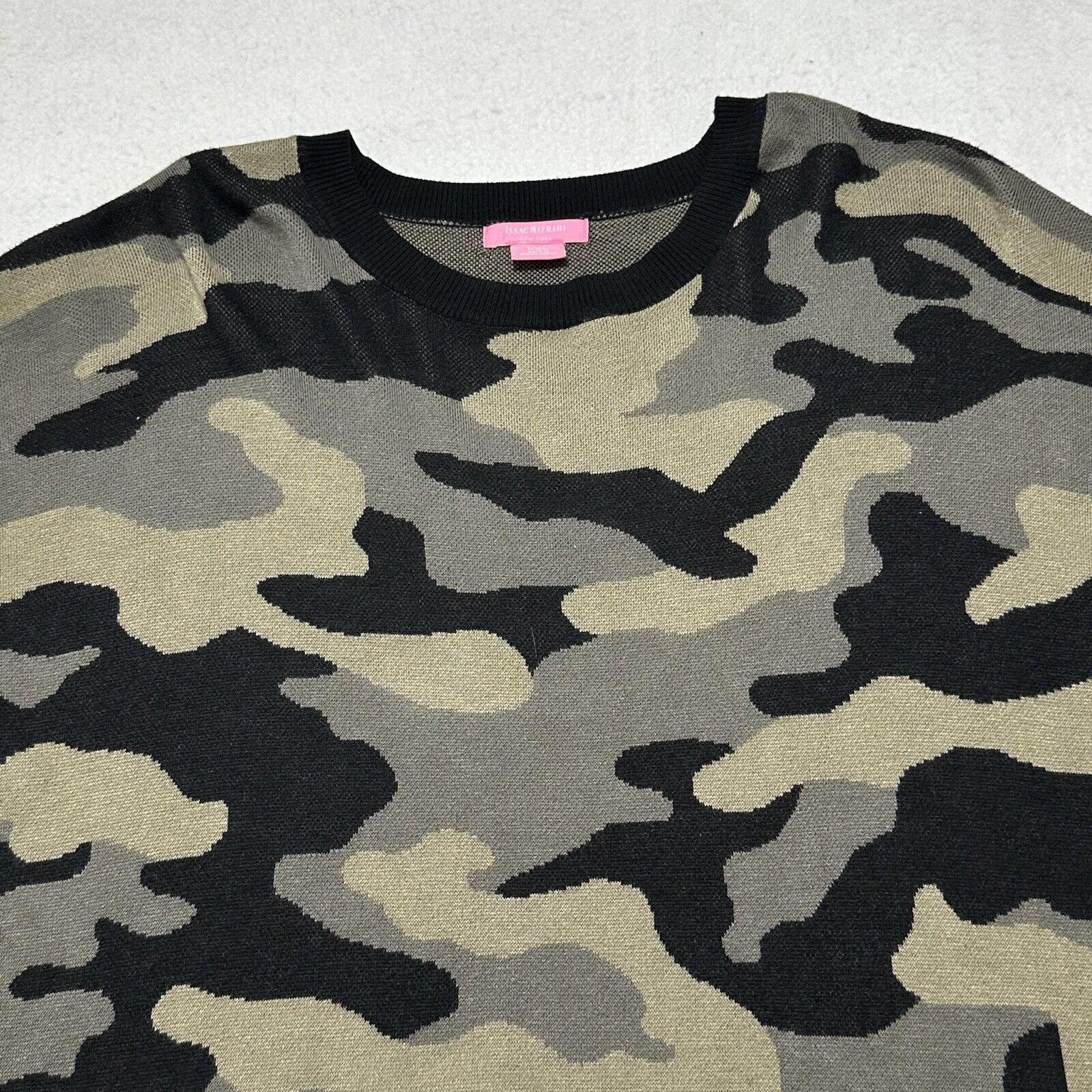 Isaac Mizrahi Isaac Mizrah XXL Crewneck Sweatshirt Camo Pattern Pullover Size XXL / US 16-18 / IT 52-54 - 2 Thumbnail