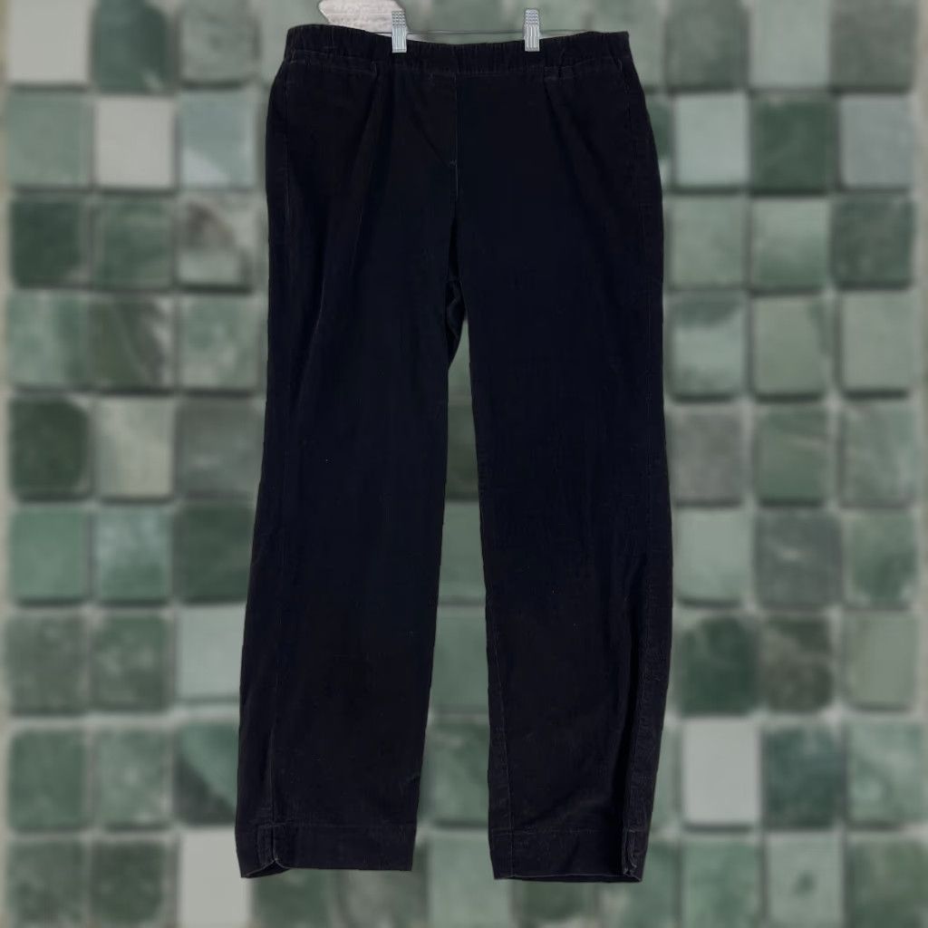J. Jill J. Jill Pants Womens Size 10 Brown Corduroy Pull On Straight Leg Mid-Rise Casual Size 32" / US 10 / IT 46 - 1 Thumbnail