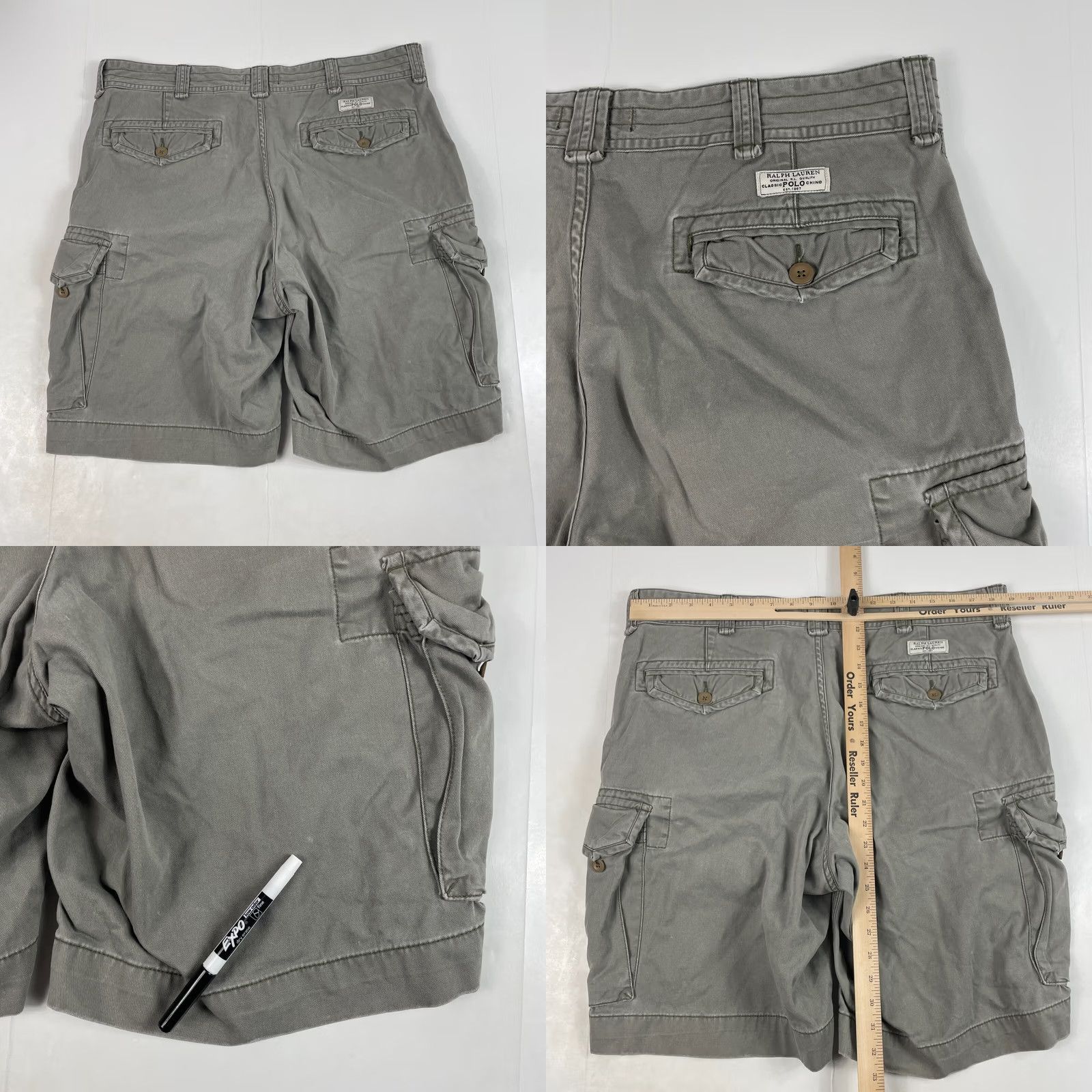 Polo Ralph Lauren Polo Ralph Lauren Shorts Mens 38 Green Cargo Relaxed Fit Outdoors Work Wear Size US M / EU 48-50 / 2 - 8 Thumbnail