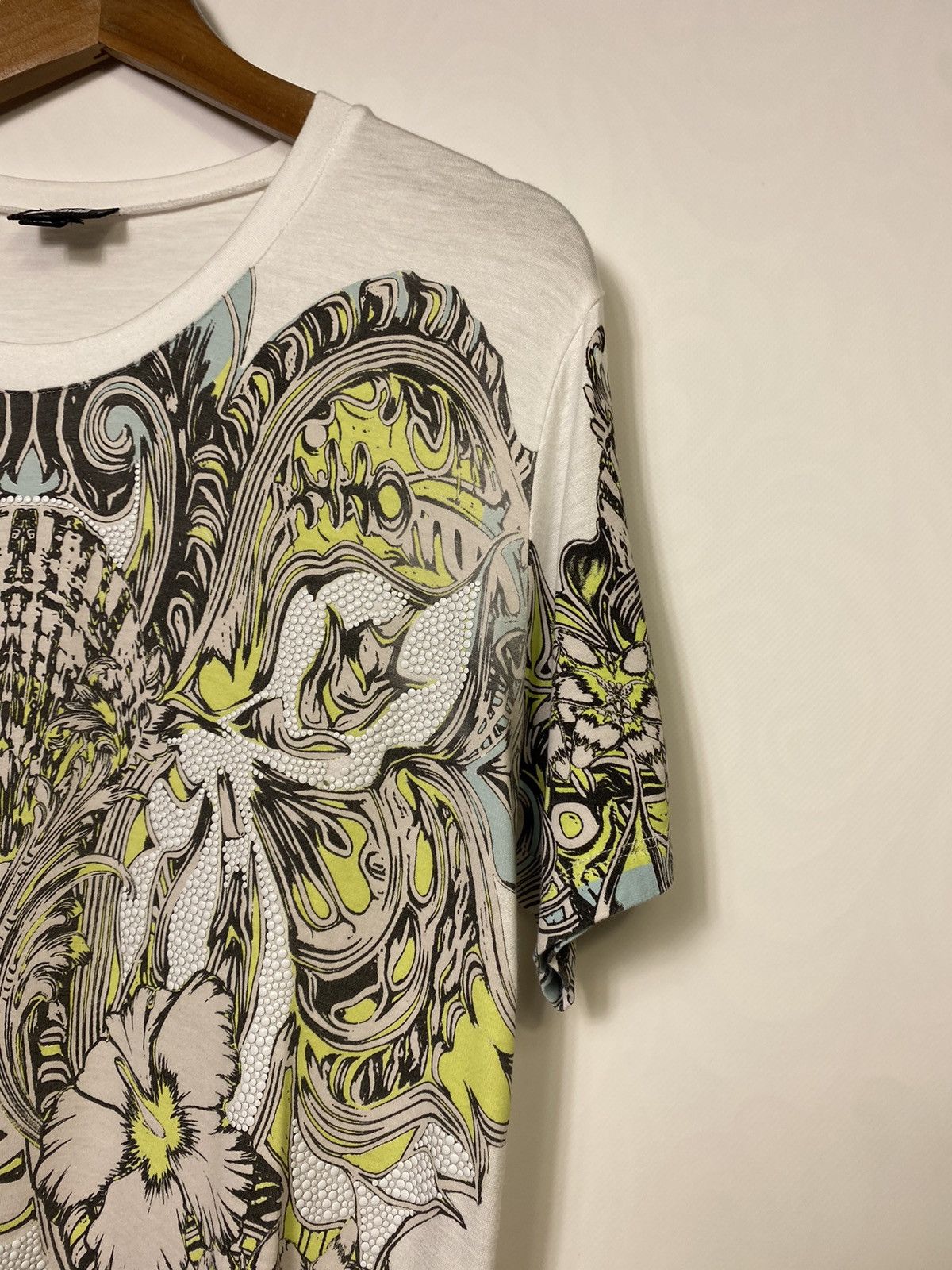 Just Cavalli Just Cavalli Y2k Rhinestone All Over Flower Print T-shirt Size US S / EU 44-46 / 1 - 10 Thumbnail