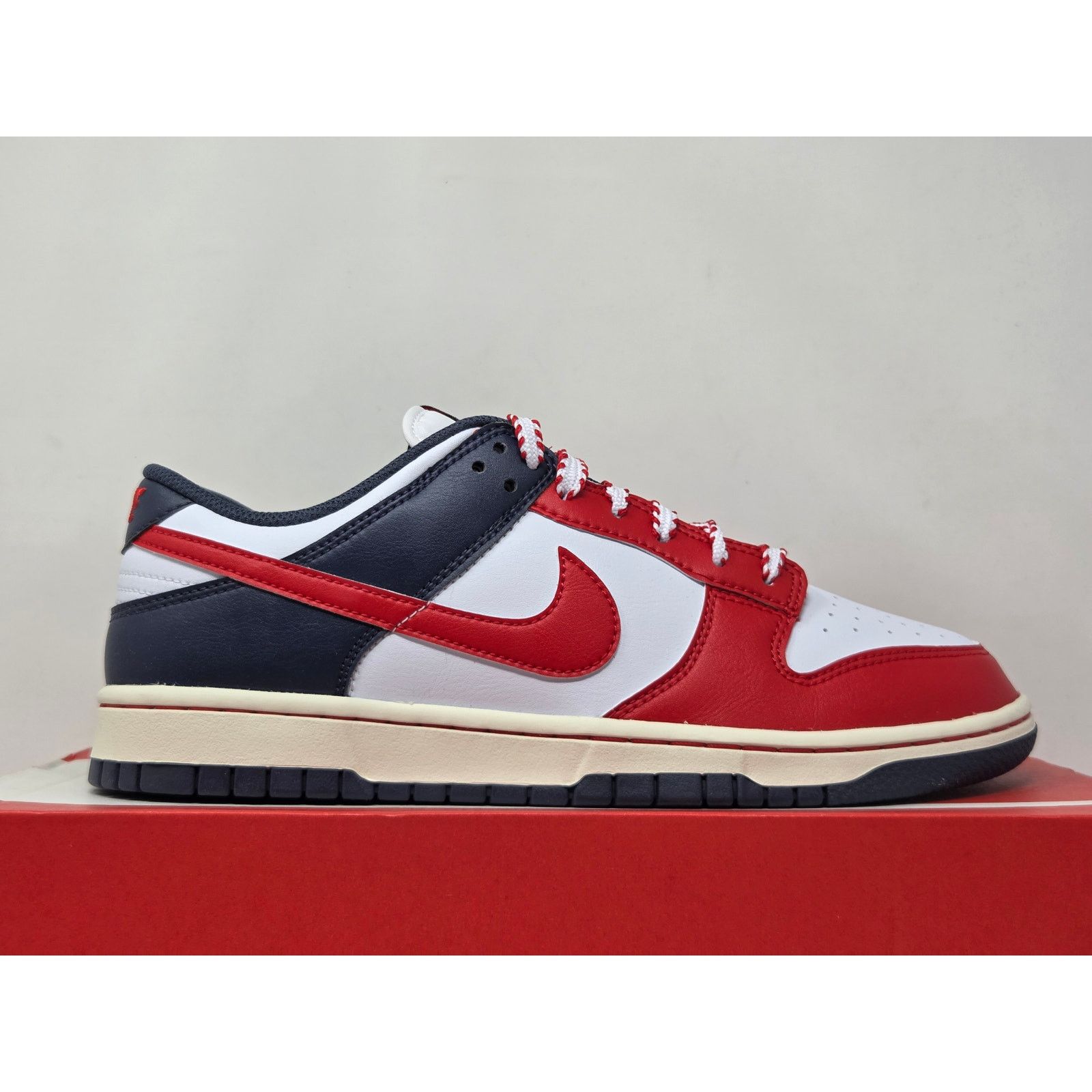 Nike DS Nike Dunk Low NA72 BOSTON RED ROX IM2222-100 Size US 9.5 / EU 42-43 - 5 Thumbnail