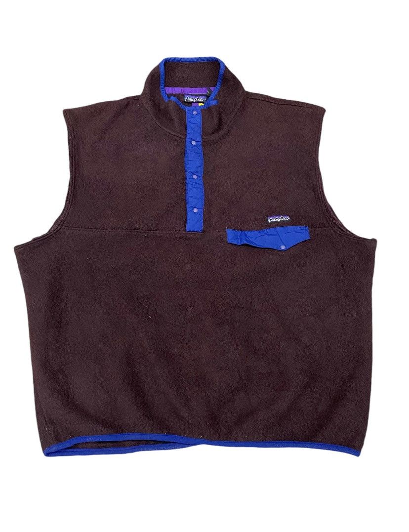 Patagonia × Vintage Vintage Patagonia Zipper Ups Fleece Vest Jacket Size US XL / EU 56 / 4 - 1 Thumbnail