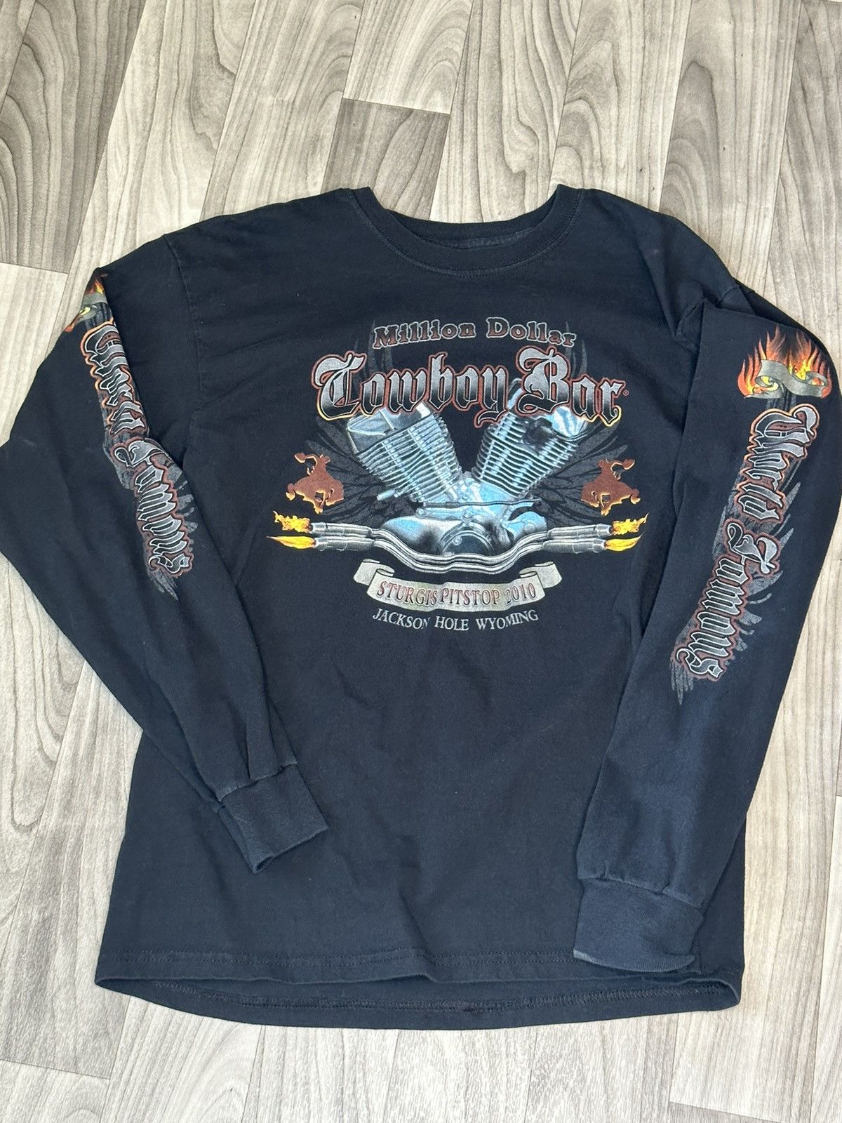 Vintage Y2K STURGIS LONG SLEEVE ‘WORLD FAMOUS MILLION DOLLAR BAR’ Grailed