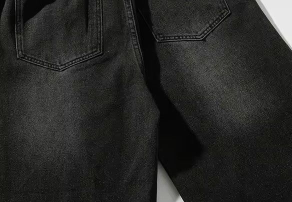 Japanese Brand Vintage Washed Black Micro Flare Straight Jeans Size US 29 - 6 Thumbnail