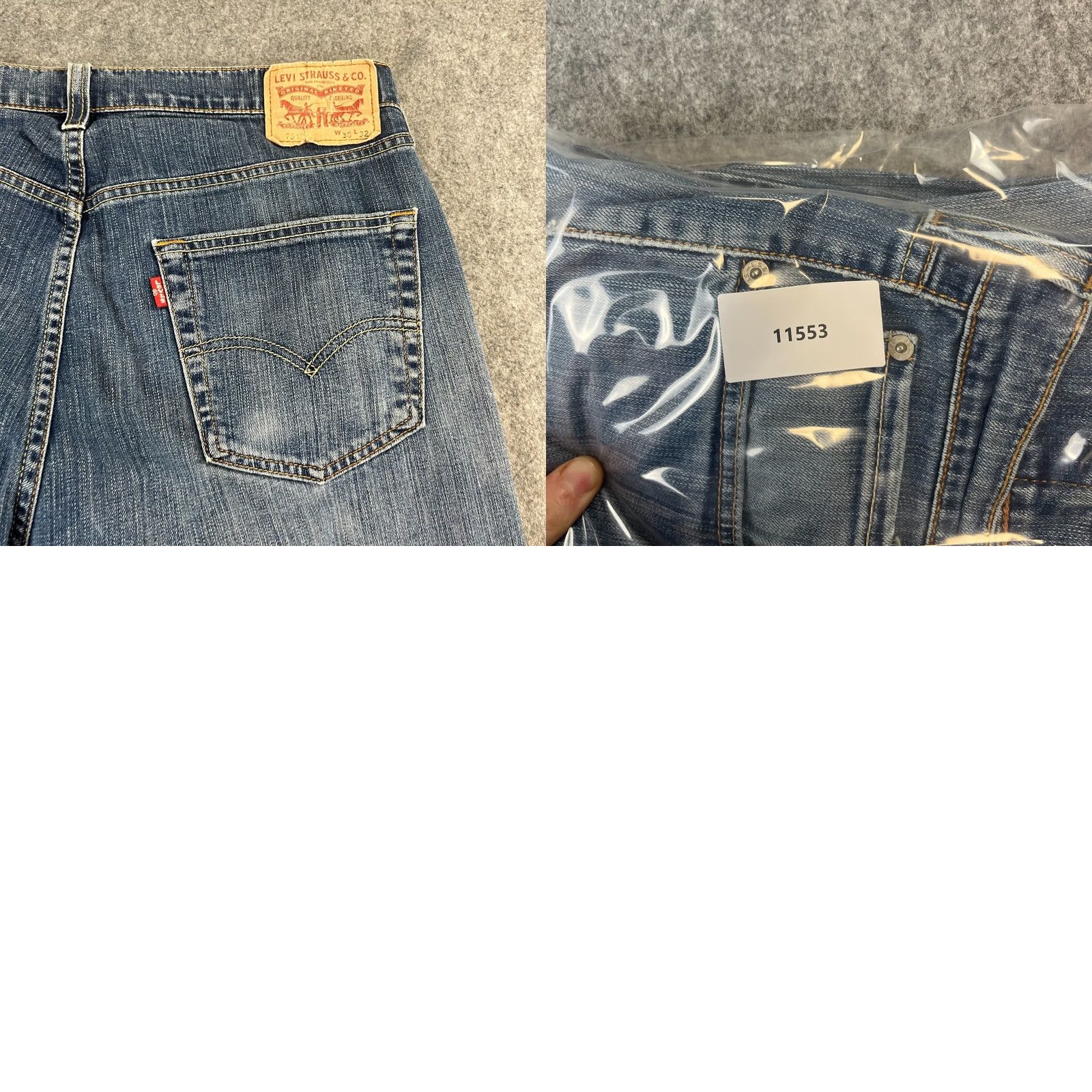 Levi's Levi's Mens Jeans Relaxed Straight 36 30 Mid Wash Blue Whiskers 5-Pocket Denim Vintage Size US 36 / EU 52 - 8 Thumbnail