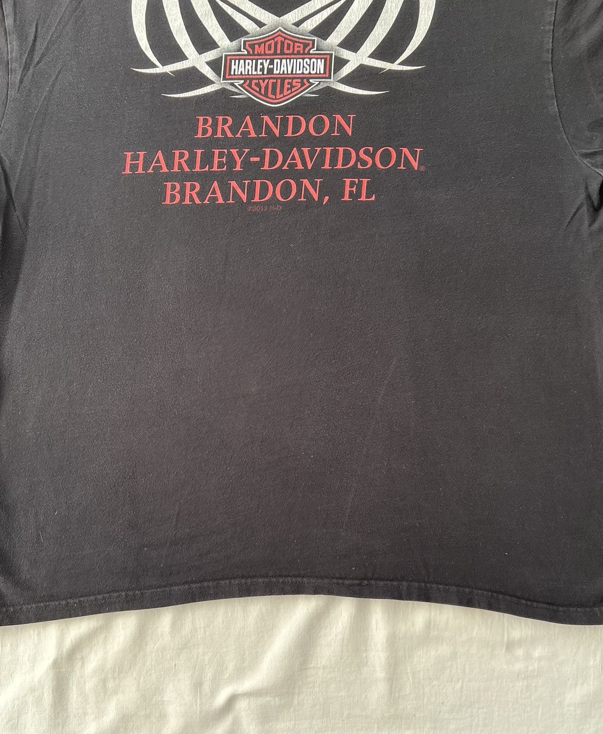 Harley Davidson Vintage 2012 Harley Davidson Sexy Girl Ride with Pride Tee Size US XXL / EU 58 / 5 - 21 Thumbnail