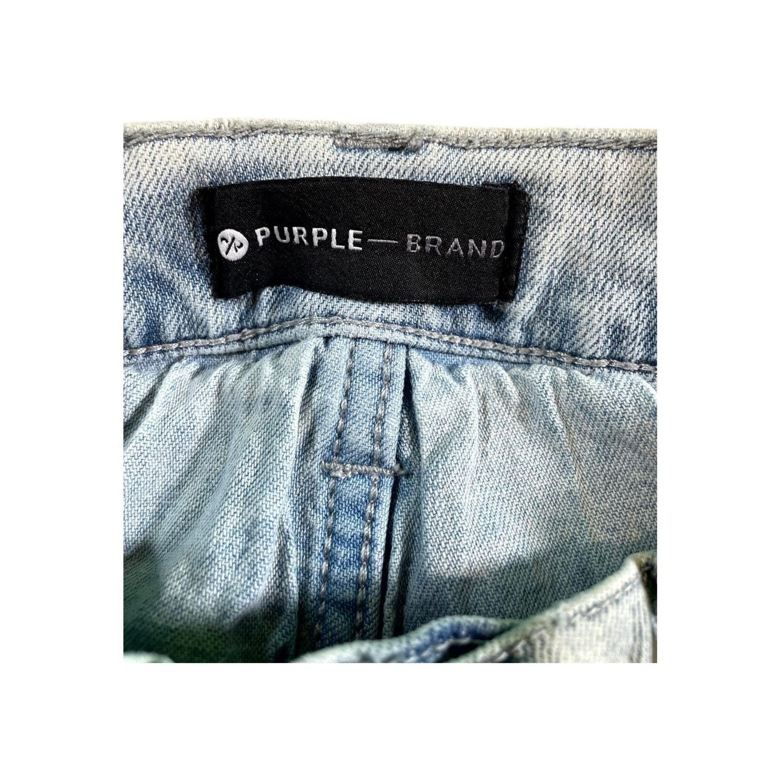 Purple Brand Purple Brand Splatter Light Wash Jeans Size US 31 - 5 Thumbnail