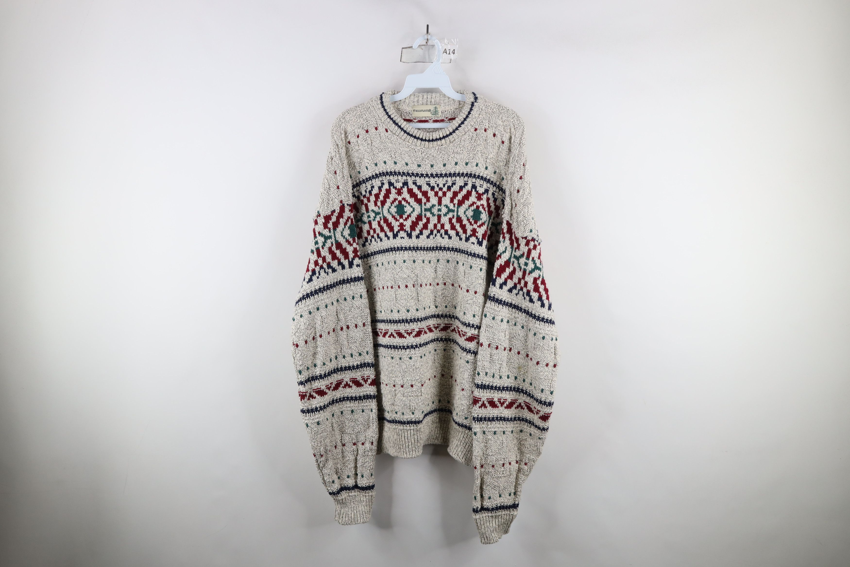 Vintage Vintage 90s Streetwear Southwestern Fair Isle Sweater Size US XL / EU 56 / 4 - 1 Thumbnail
