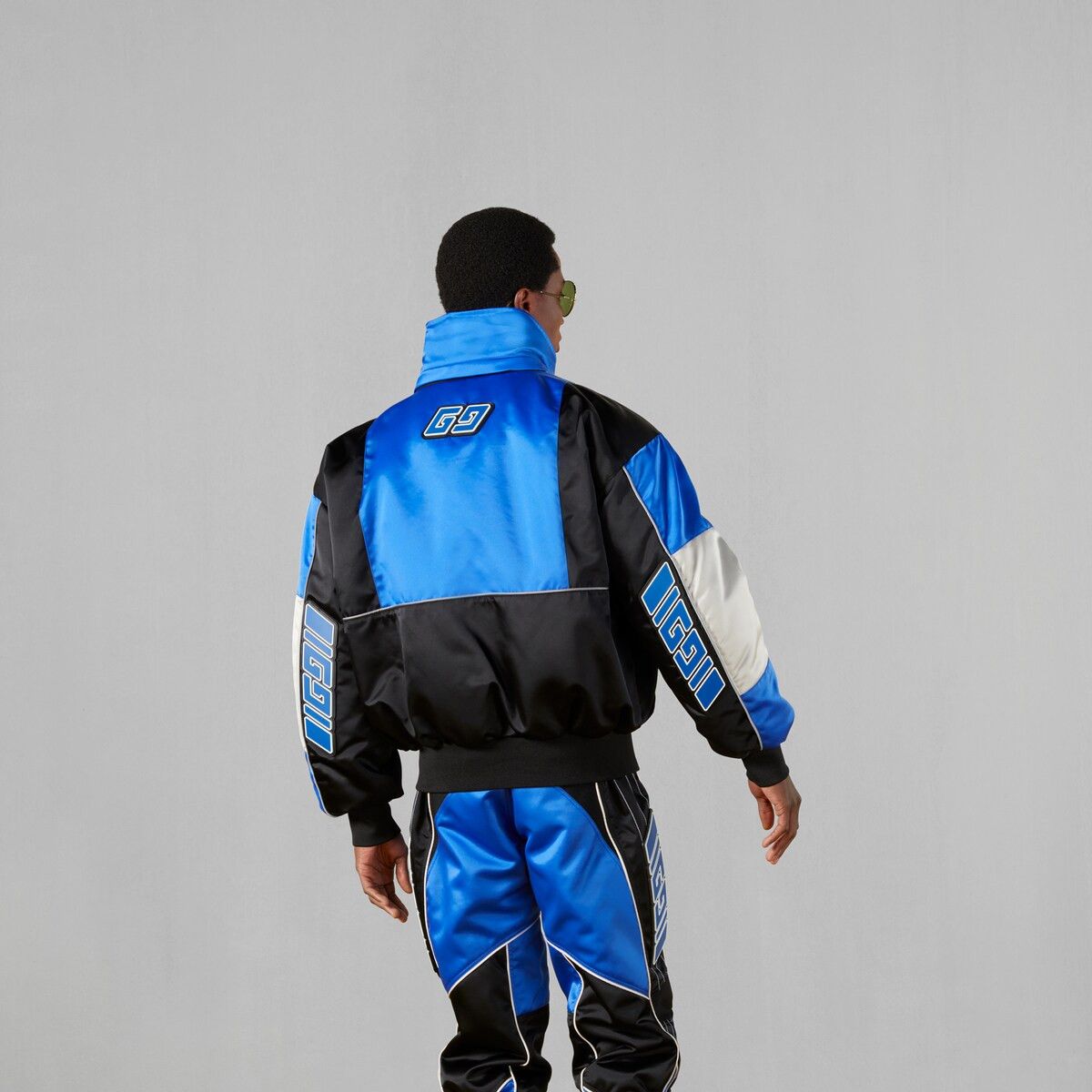 Gucci 48 M Gucci Nylon Satin Down Jacket Puffer Black Blue White Size US M / EU 48-50 / 2 - 7 Thumbnail