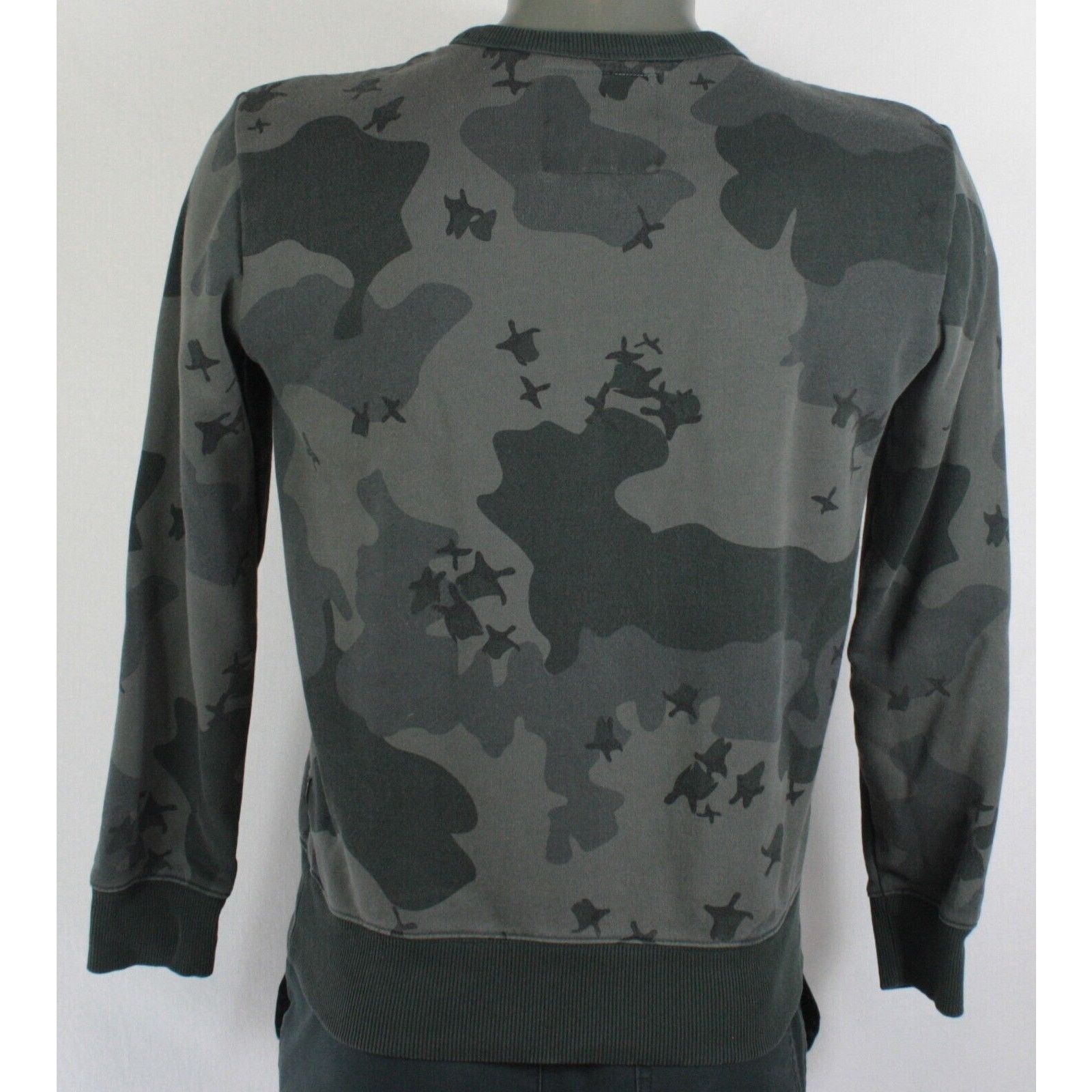 G-Star G Star RAW Camo Crewneck Sweatshirt Mens S Gray Pullover Size US S / EU 44-46 / 1 - 3 Thumbnail