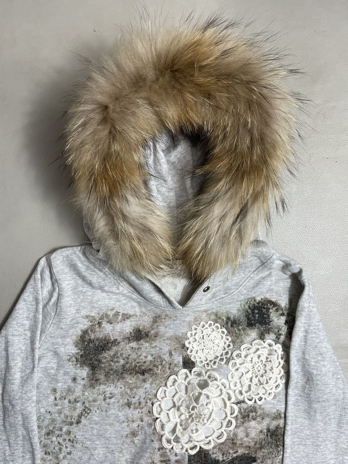 Hysteric Glamour Ray Cassin Faux Fur Hoodie art style Size US XS / EU 42 / 0 - 4 Thumbnail