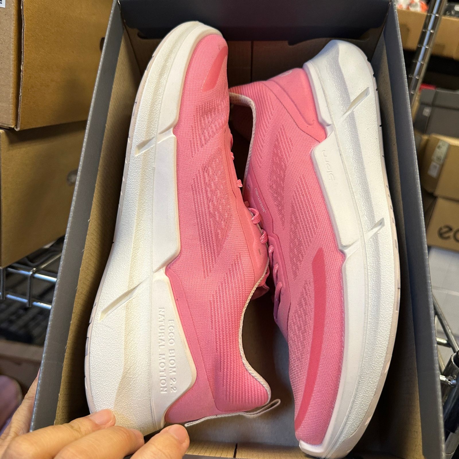Ecco ECCO WOMEN'S 42 BIOM 2.2 TEXTILE CROSS TRAINER BUBBLEGUM NIB Size US 11.5 / IT 41.5 - 7 Thumbnail