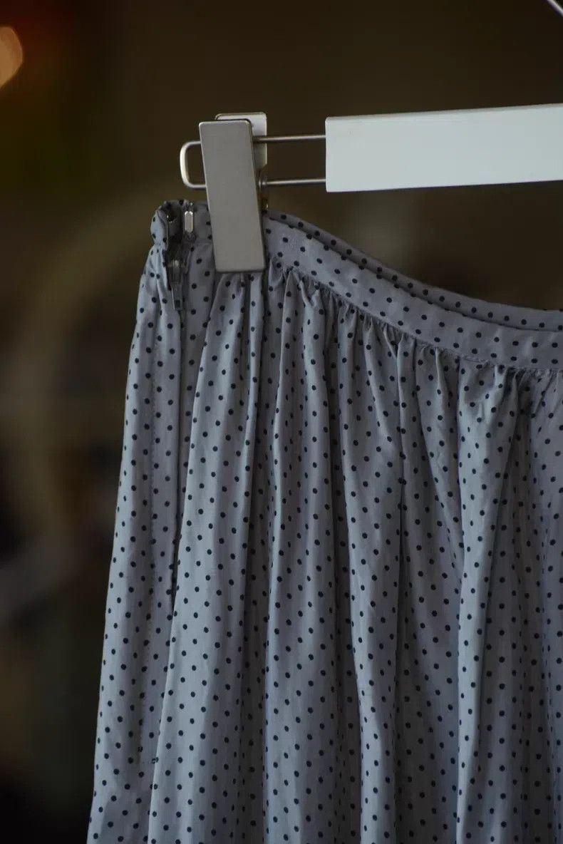 Comme des Garcons Comme Des Garcons size M Black and Gray Polka Dot Lace Emb Size 23" - 4 Thumbnail