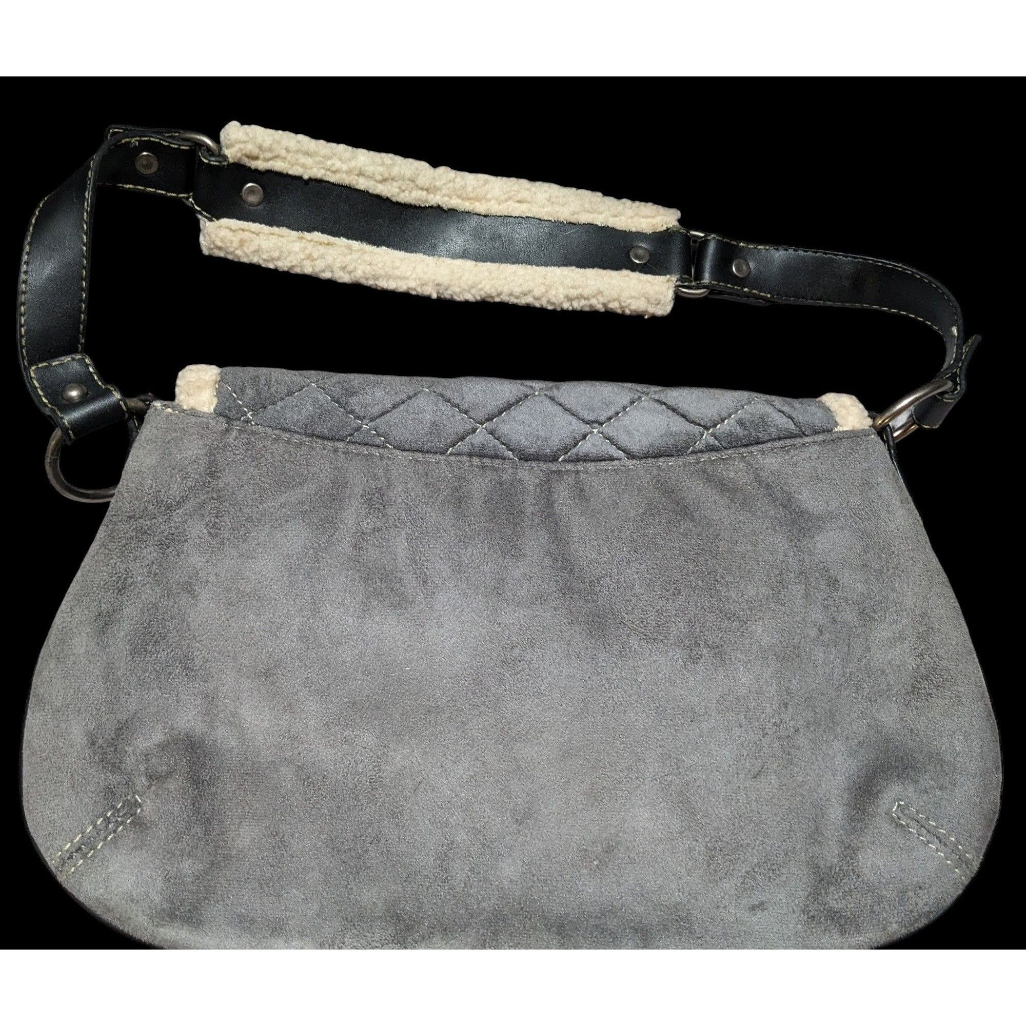 Old Navy Old Navy Grey Sherpa Purse Size ONE SIZE - 2 Thumbnail