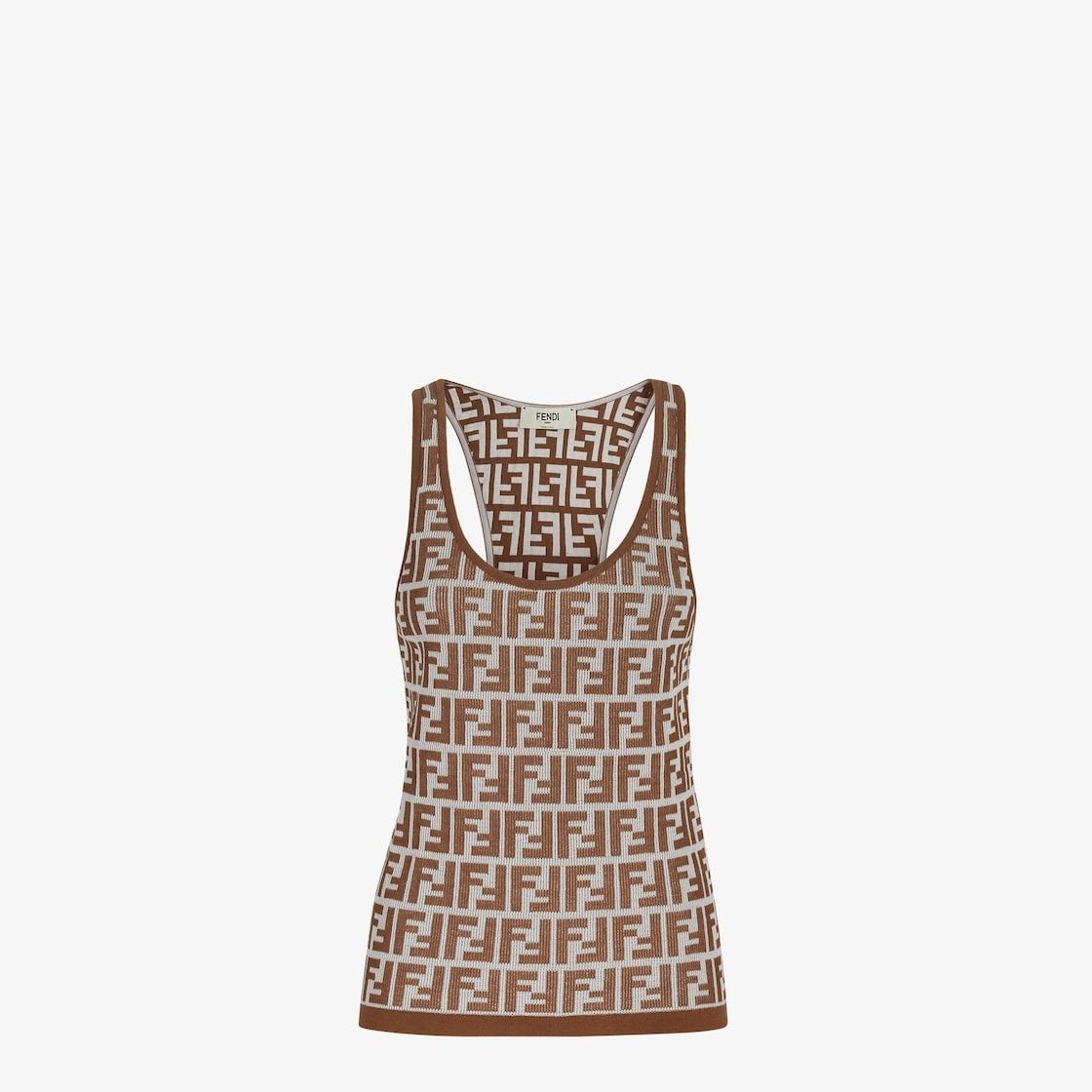 Fendi o1s1wg110925 Top in Brown Size XL / US 12-14 / IT 48-50 - 1 Thumbnail