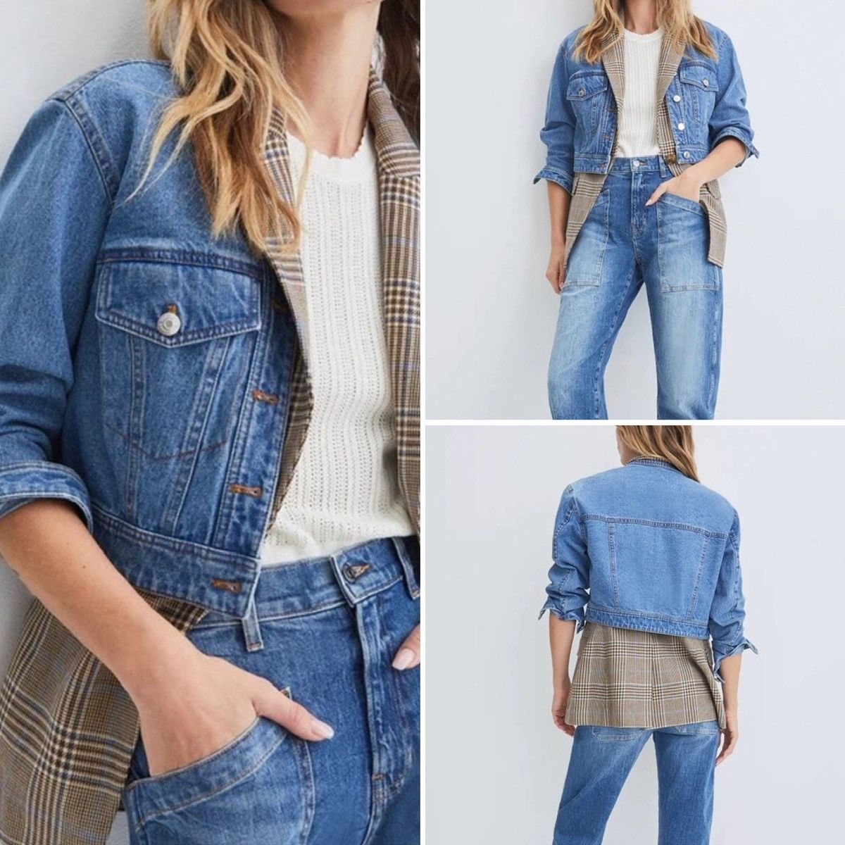 Veronica Beard Keaton Combo Dickey Jacket Size XS / US 0-2 / IT 36-38 - 5 Thumbnail