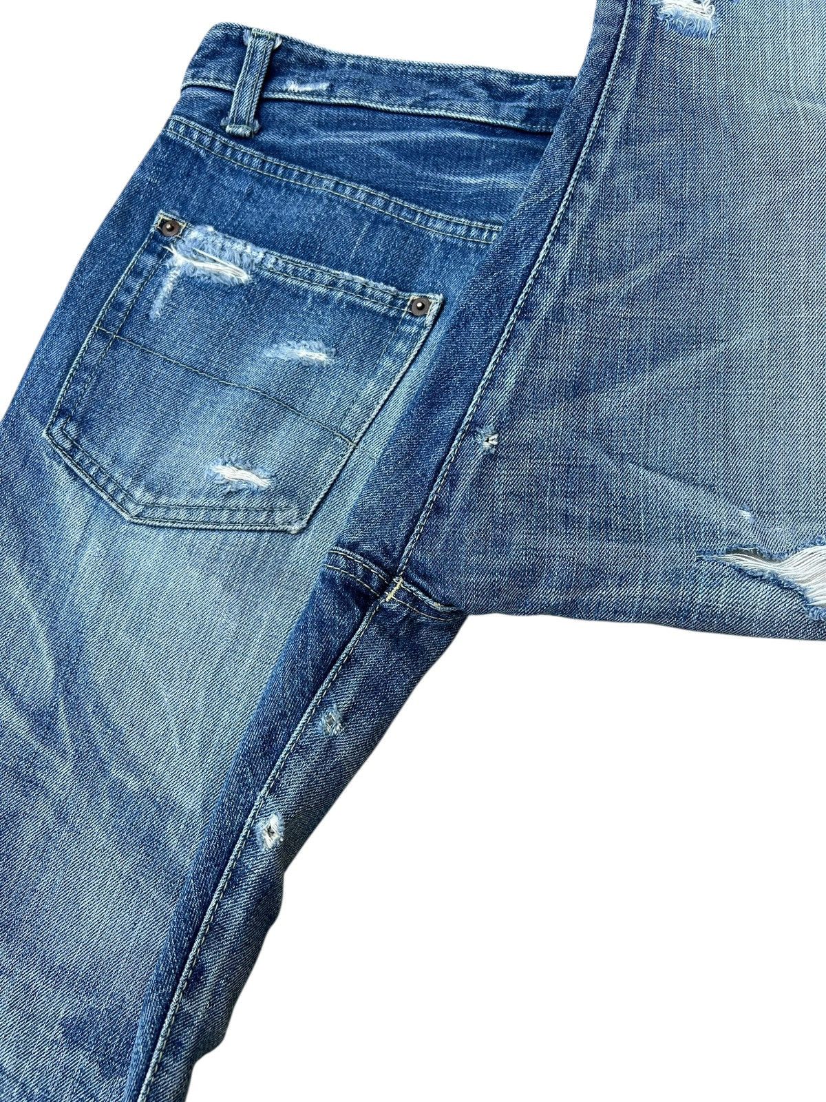 Izreel by Kazuhiro Takakura Distressed Denim Selvedge Jeans
