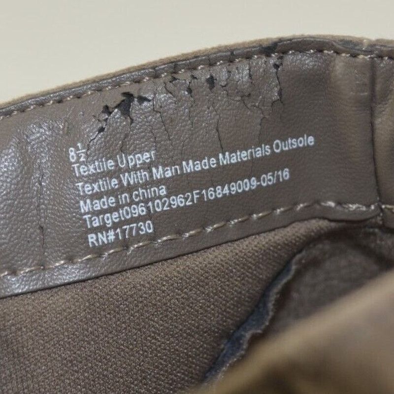 Merona Merona Size 8.5 Taupe Tan Boot Faux Suede Wedge Lace Women's Size US 8.5 / IT 38.5 - 4 Thumbnail