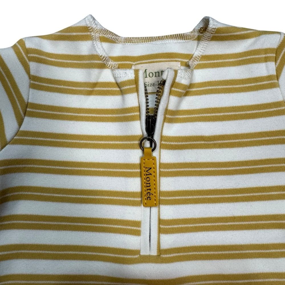 Other NWT New Montee Horizontal Striped Short Sleeve Honey Shirt Size US XXS / EU 40 - 4 Thumbnail