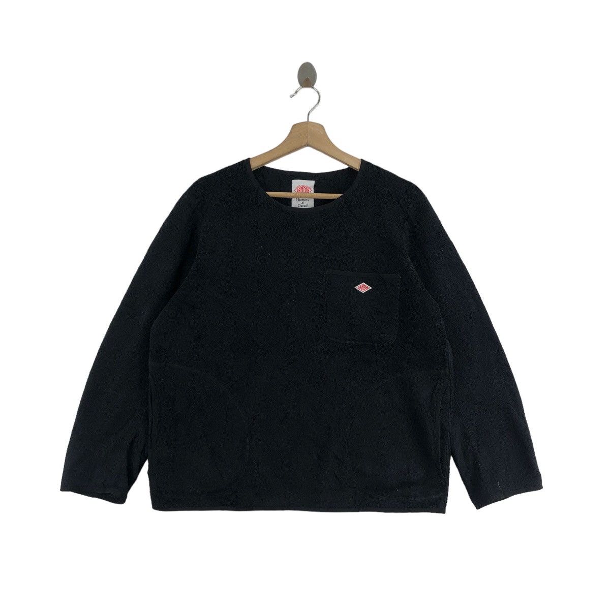 image of Vintage Danton France Fleece Sherpa Outdoor Style in Black, Men's (Size Large)
