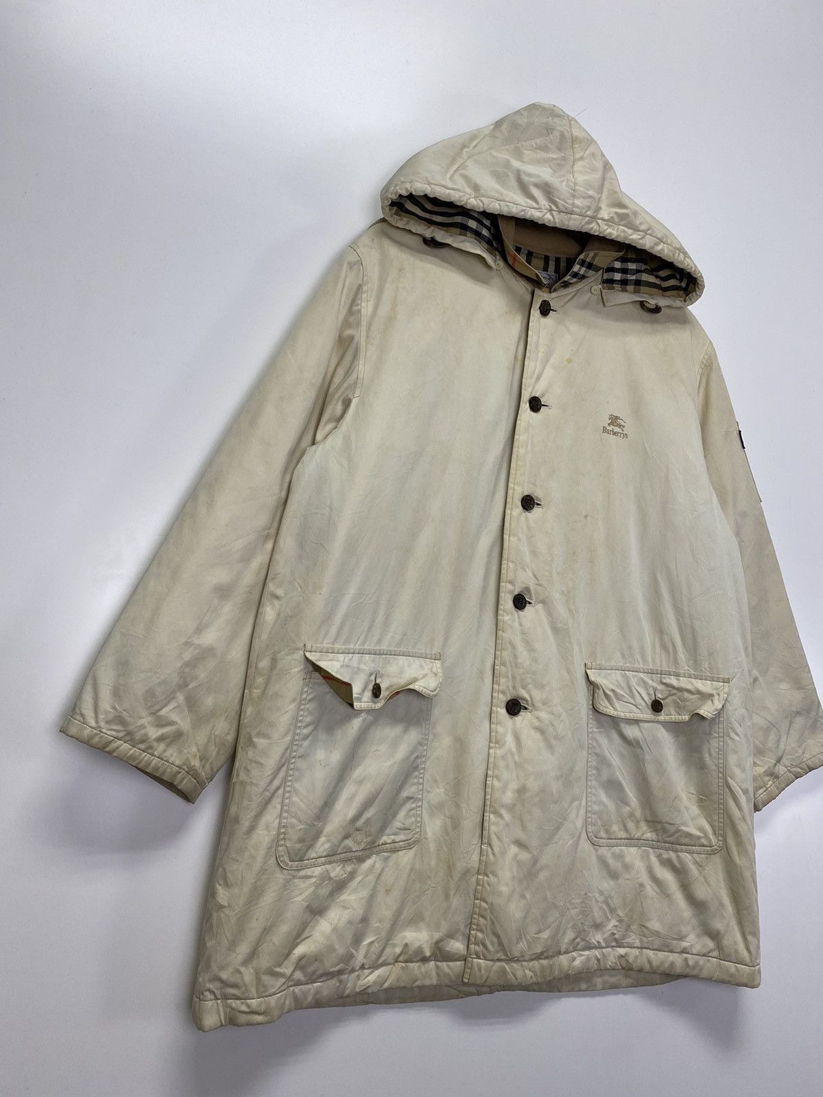 Burberry Vintage Burberry Hoodie Jacket Size US XL / EU 56 / 4 - 5 Thumbnail