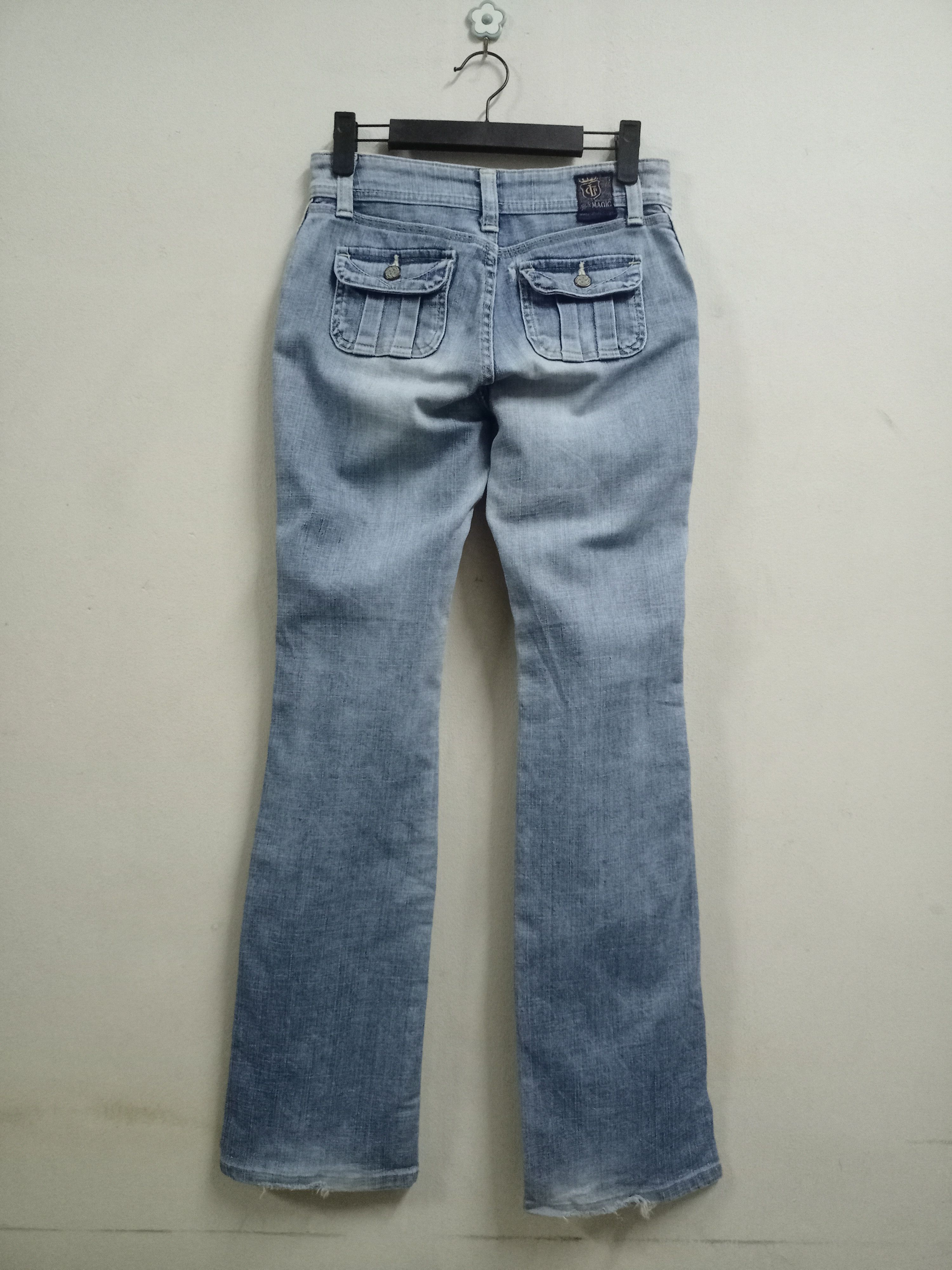 Japanese Brand Vintage Japanese Brand Flare Denim Bush Pants Size 28" / US 6 / IT 42 - 2 Thumbnail