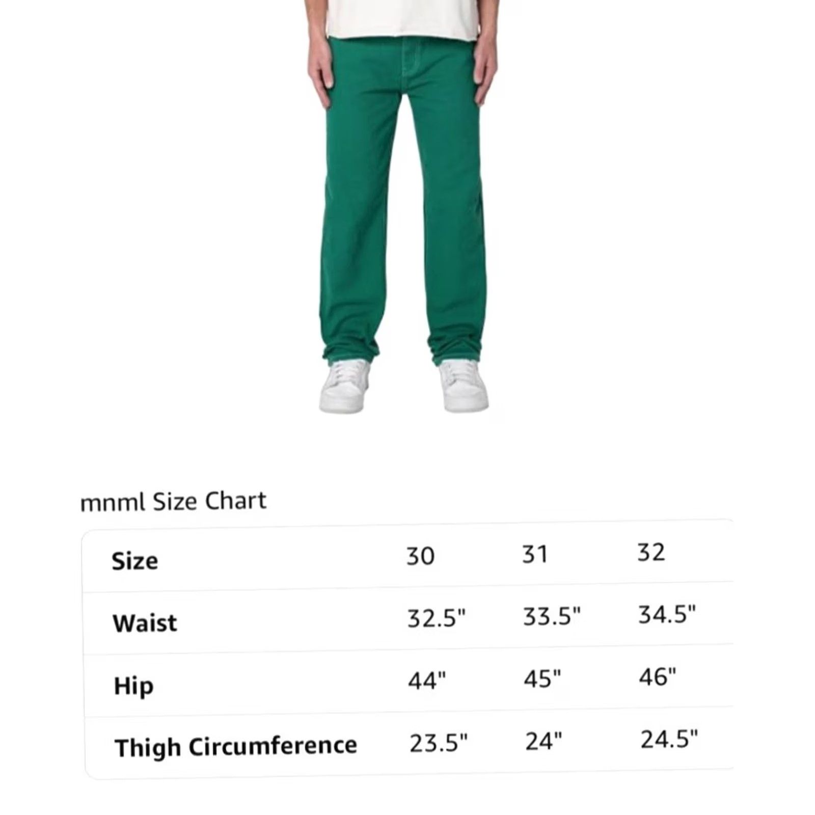 MNML mnml Jeans - Denim - Green - V523 Contrast Stitch - Size 31 - 100% Cotton - Button Zip - Streetwear - Men Size US 31 - 3 Thumbnail