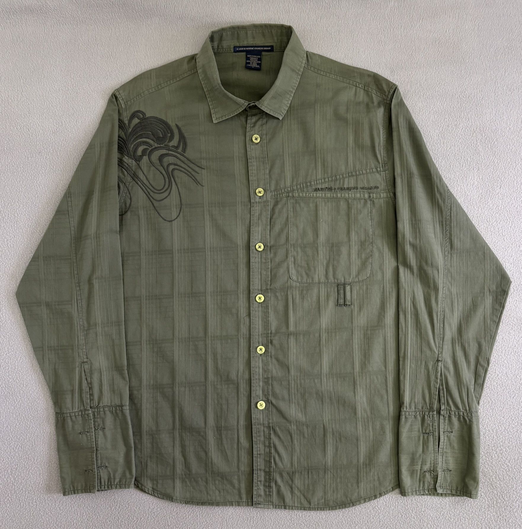 Marithe + Francois Girbaud Marithe Francois Girbaud Khaki shirt Large Size US L / EU 52-54 / 3 - 5 Thumbnail