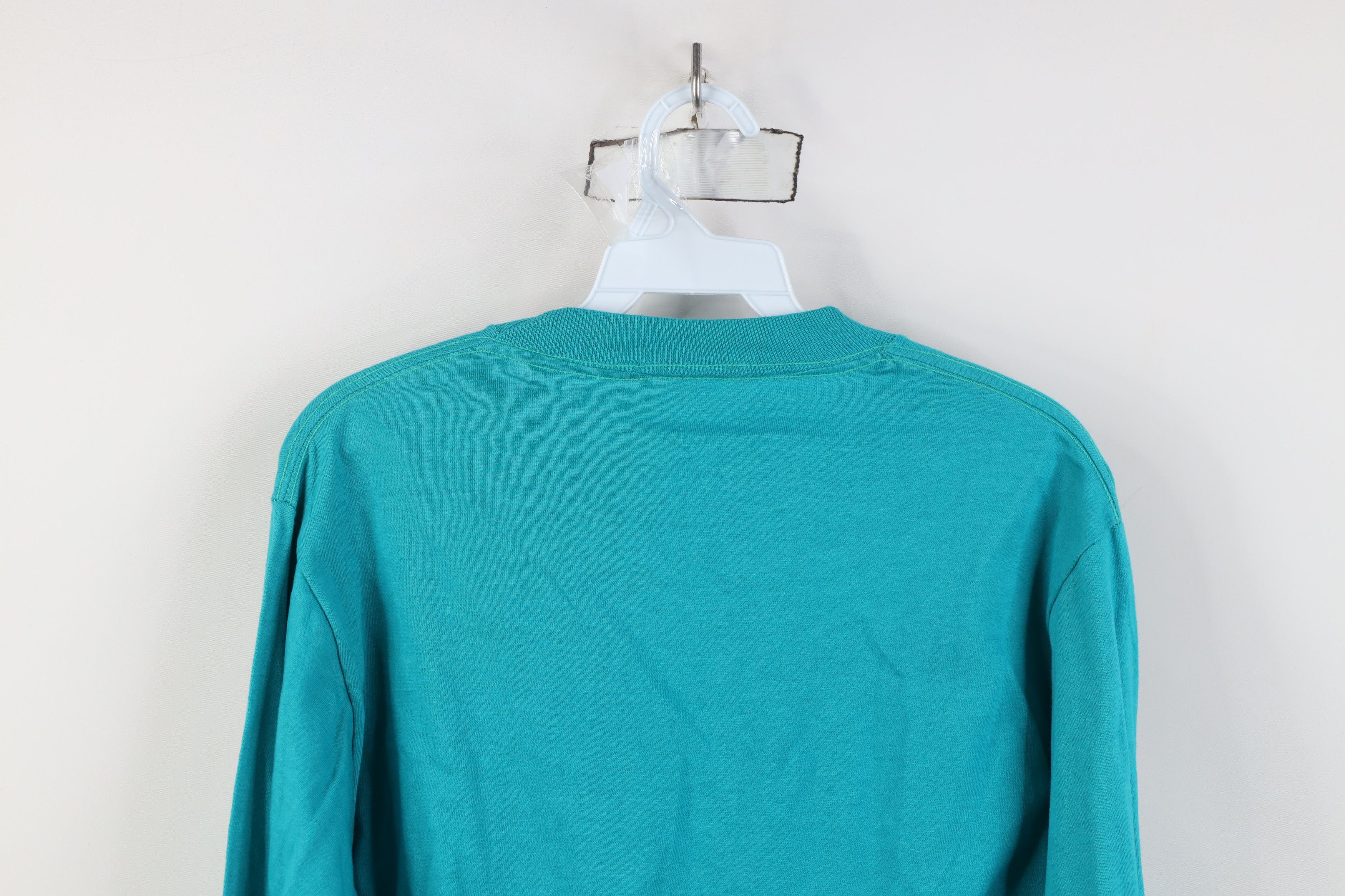 Vintage Vintage 70s 80s Streetwear Long Sleeve T-Shirt Blue USA Size US M / EU 48-50 / 2 - 10 Thumbnail