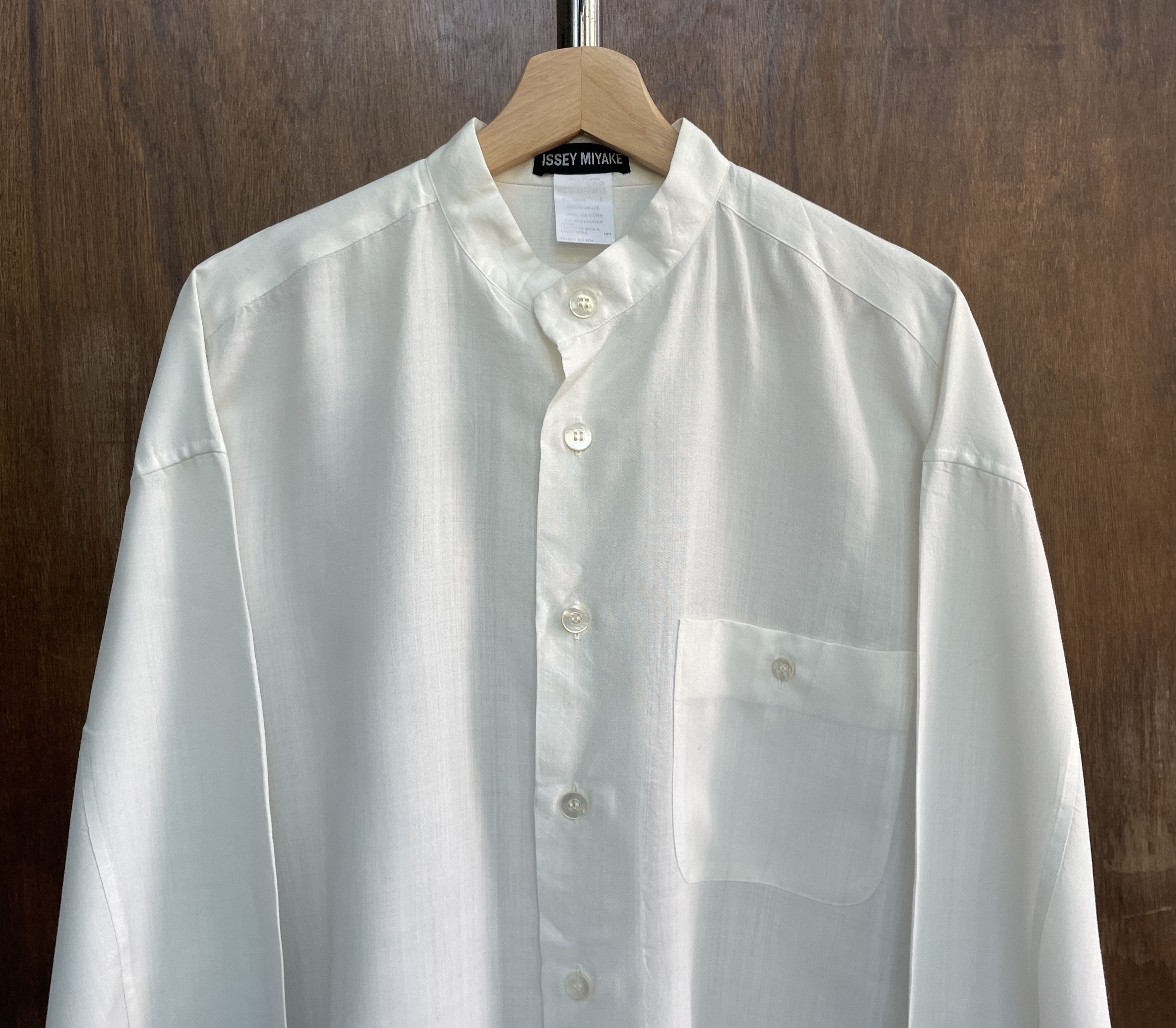 Issey Miyake ISSEY MIYAKE Classic White Shirt Size US M / EU 48-50 / 2 - 2 Thumbnail